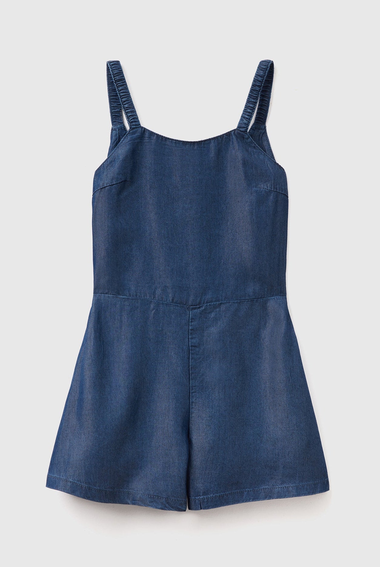 يونايتد كولورز اوف بينيتون جمبسوت بناتي من الدنيم الخفيف