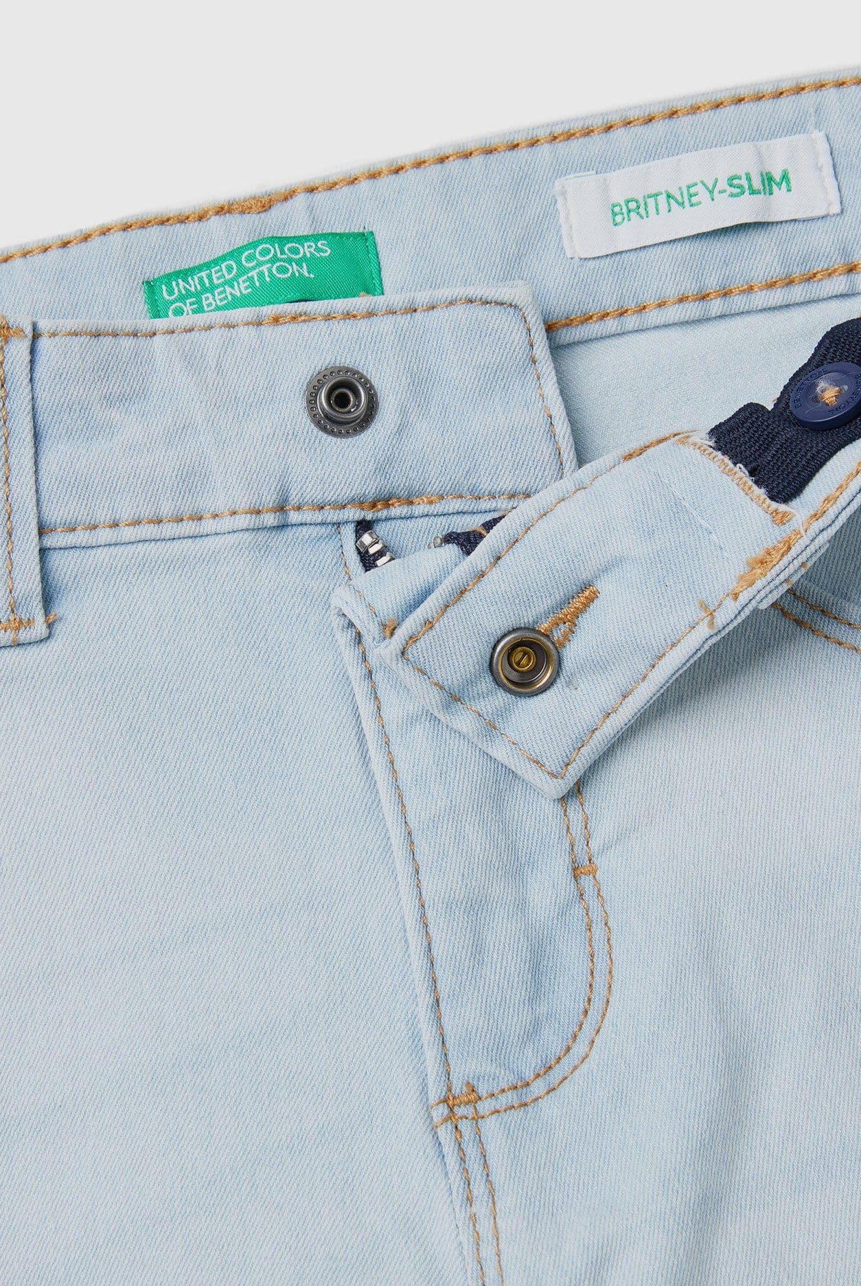 يونايتد كولورز اوف بينيتون بنطلون جينز ولادي سليم فيت بخمس جيوب