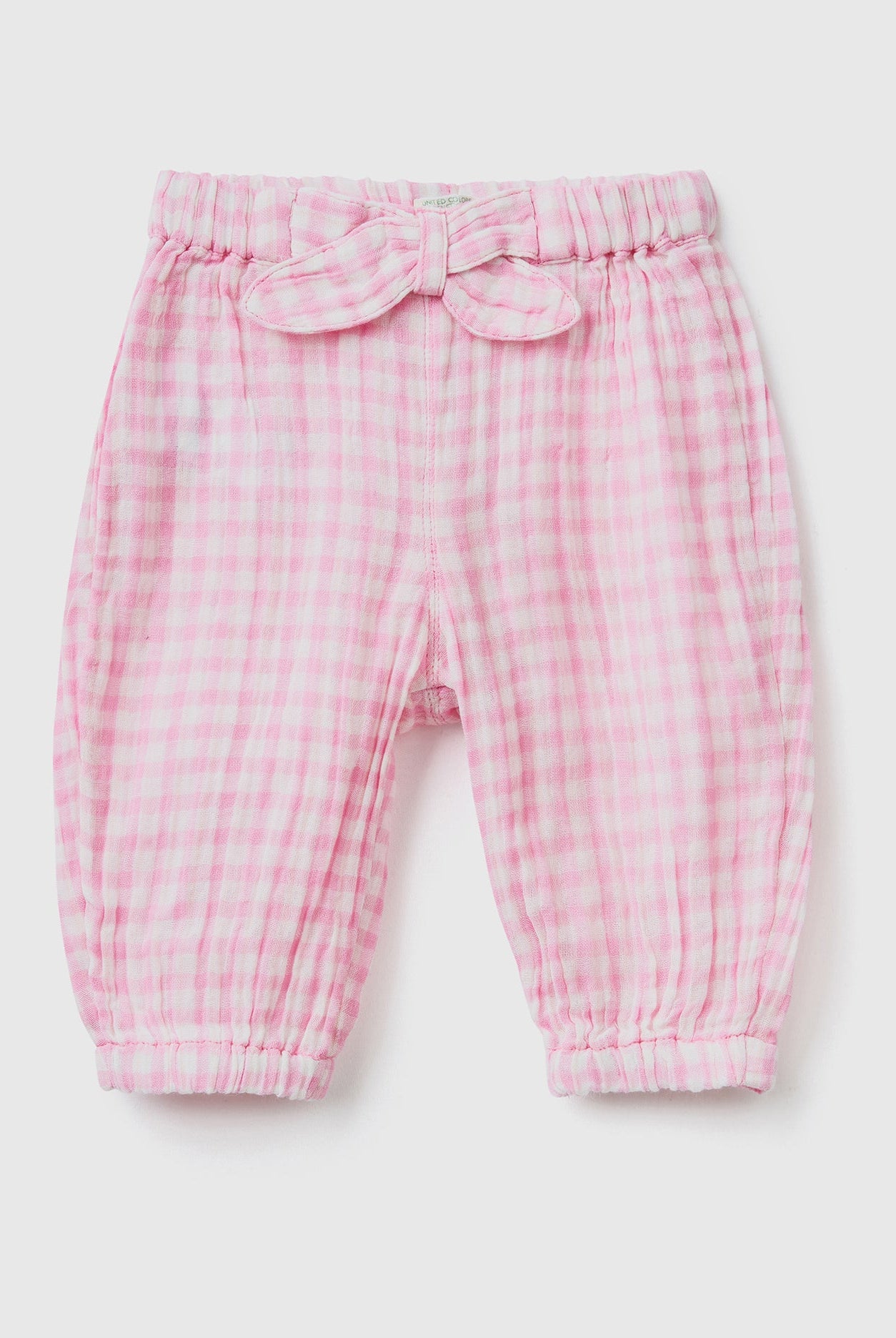 يونايتد كولورز اوف بينيتون بنطلون فيشي بربطة مربعات رضع أطفال