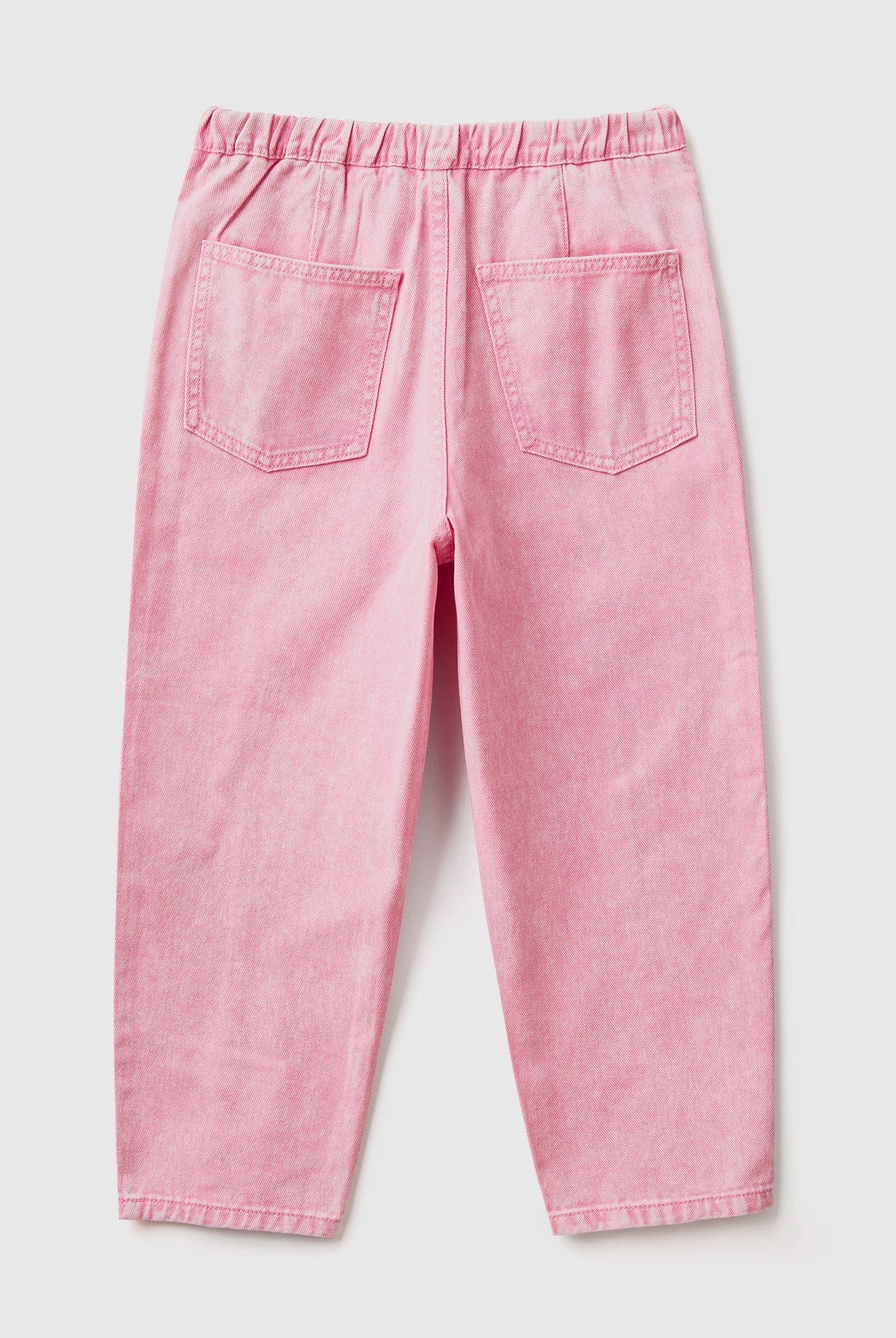 يونايتد كولورز اوف بينيتون بنطلون بناتي واسع مصنوع من القطن بنسبة 100%