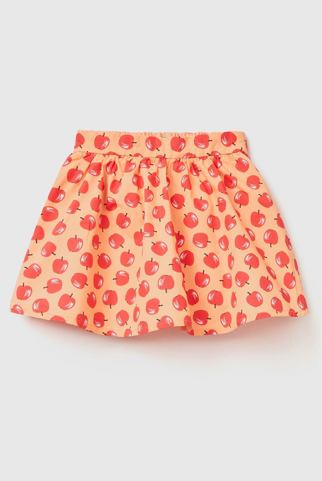 يونايتد كولورز اوف بينيتون تنورة بناتي قصيرة بنقشة الفواكه