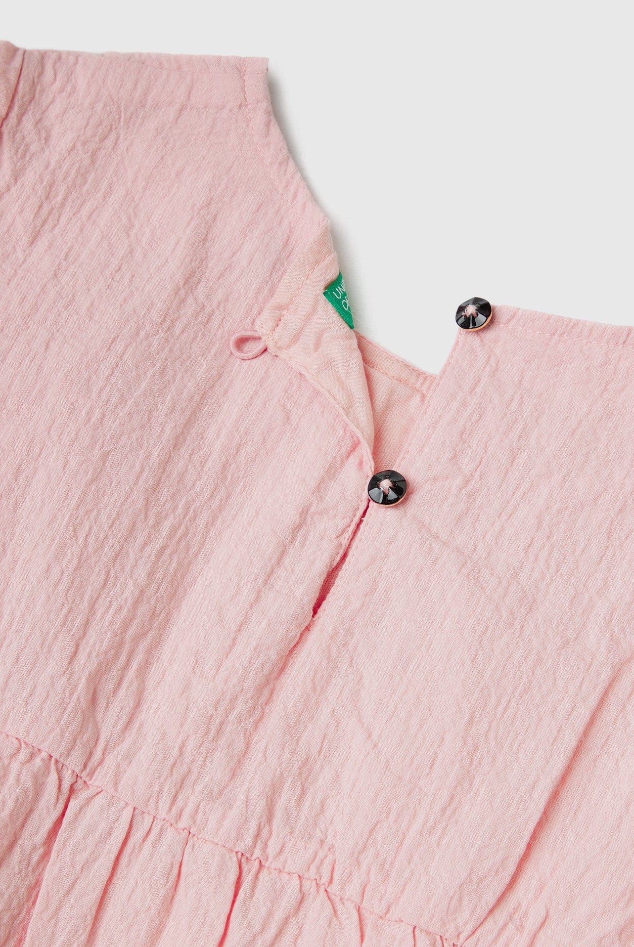 يونايتد كولورز اوف بينيتون فستان بناتي قصير بكشكشة