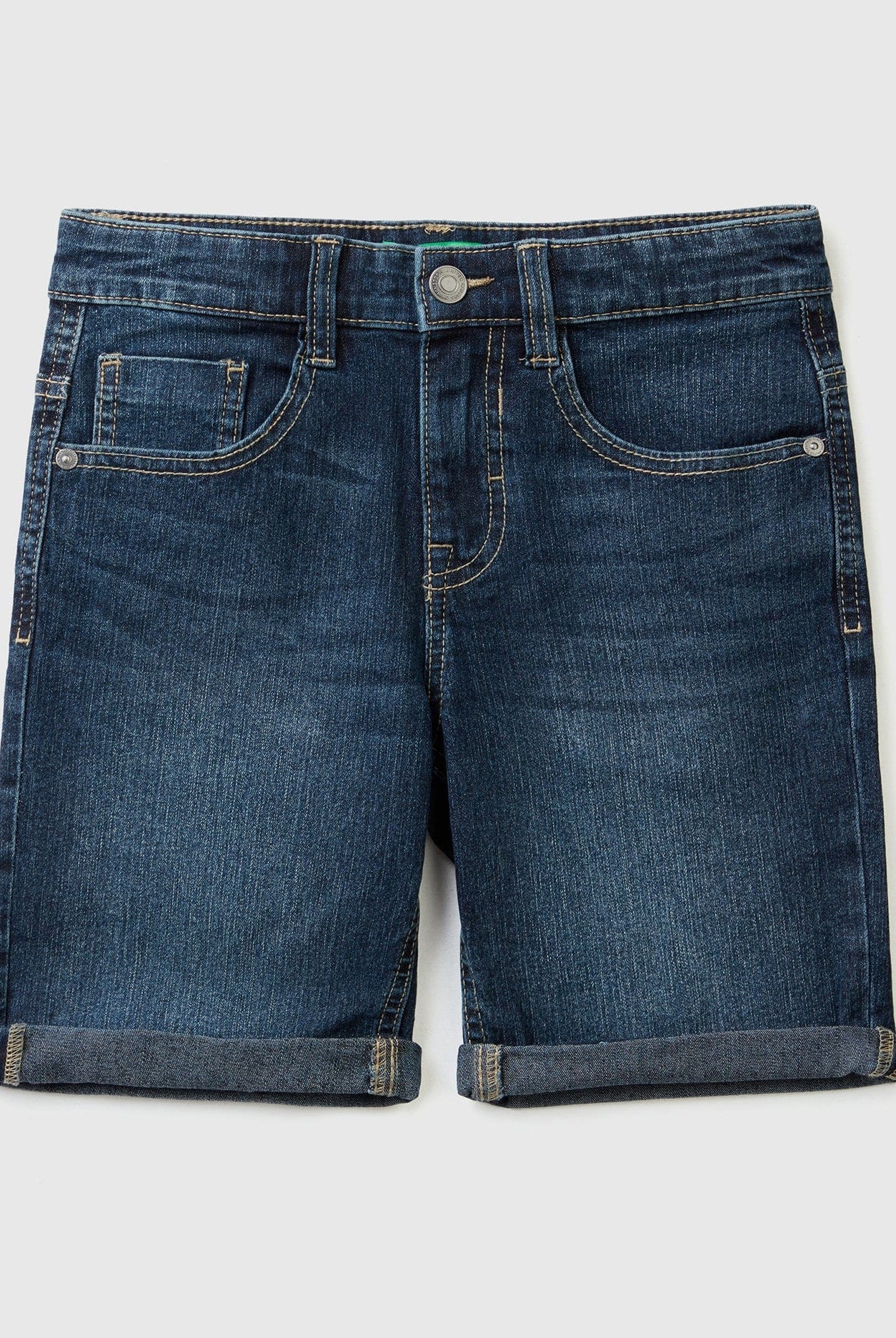 يونايتد كولورز اوف بينيتون برمودا سليم فيت من الدنيم المعاد تدويرة ولادي