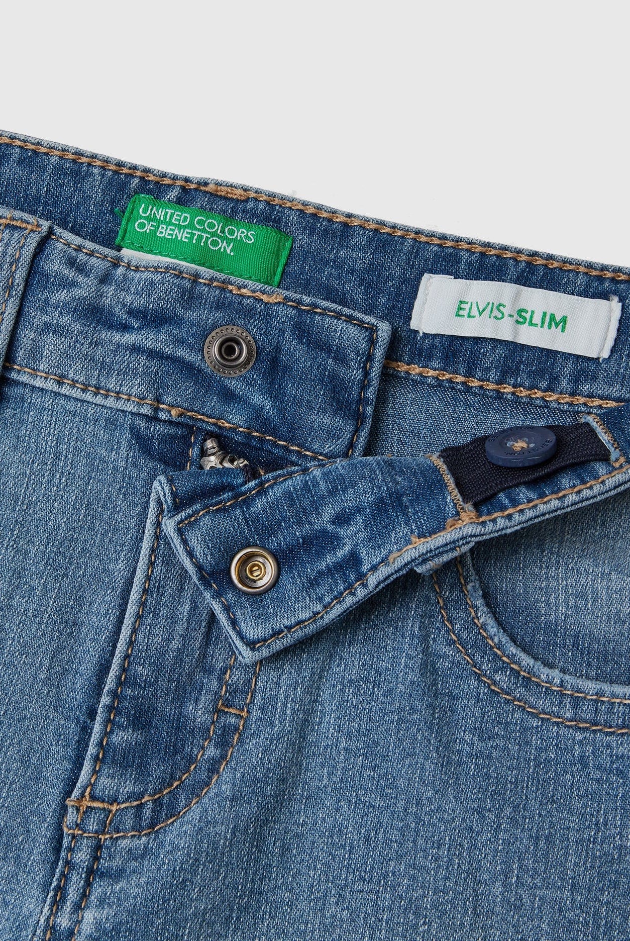 يونايتد كولورز اوف بينيتون بنطلون جينز سليم فيت أطفالي صديق للبيئة