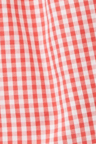 يونايتد كولورز اوف بينيتون بلوزة فيشي بأكمام كشكش بناتي