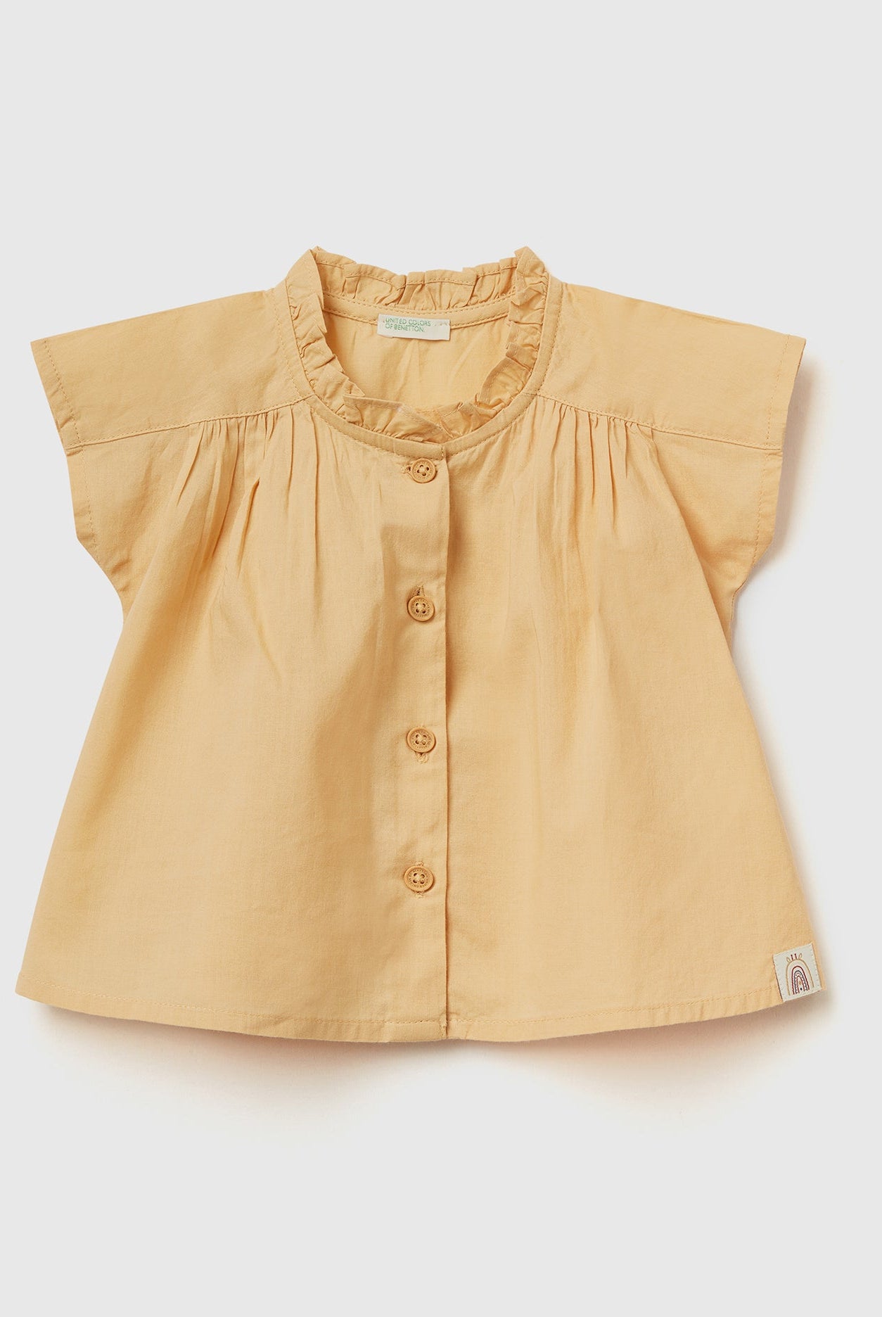 يونايتد كولورز اوف بينيتون بلوزة رضع خفيفة بكشكشه