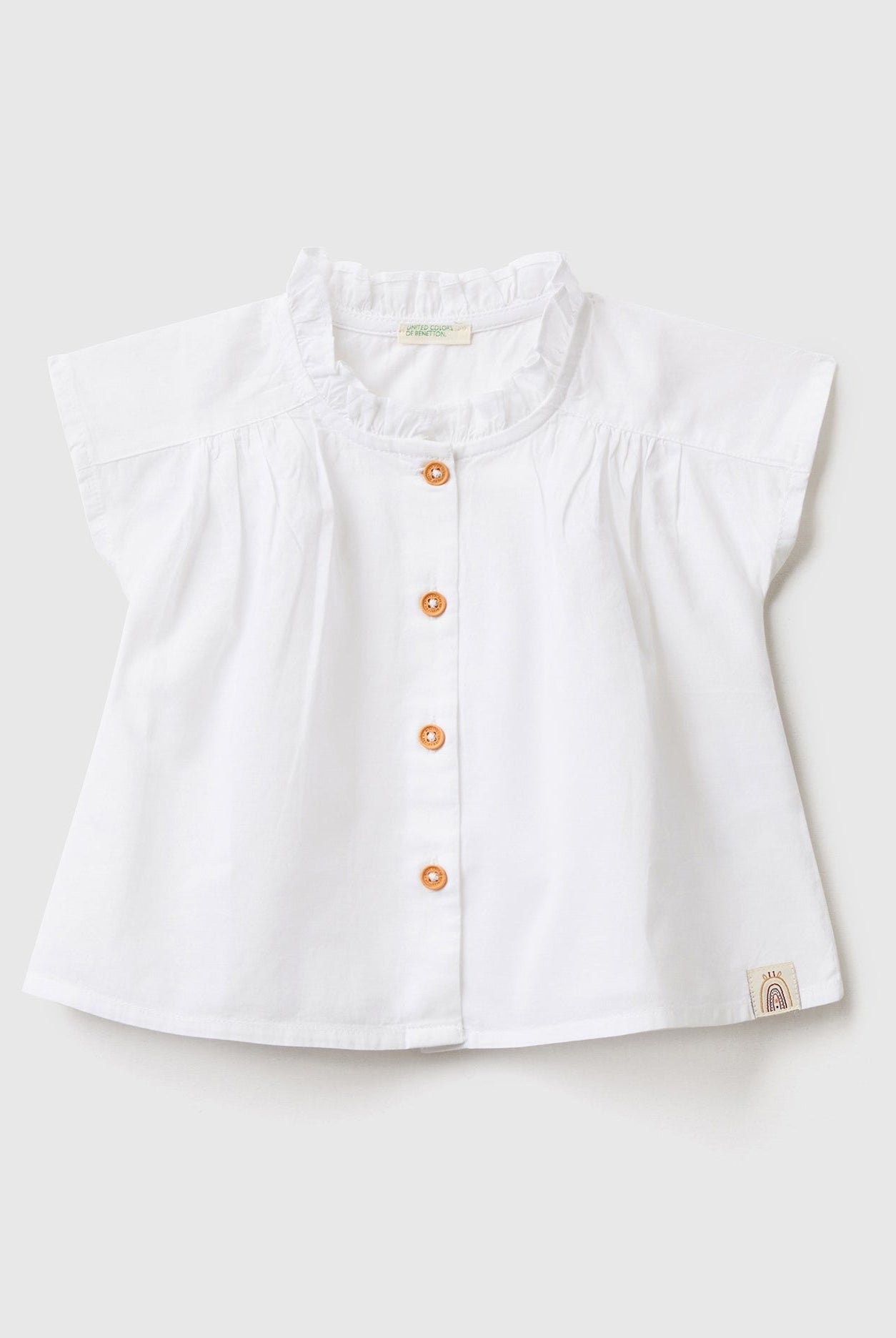 يونايتد كولورز اوف بينيتون بلوزة رضع خفيفة بكشكشه