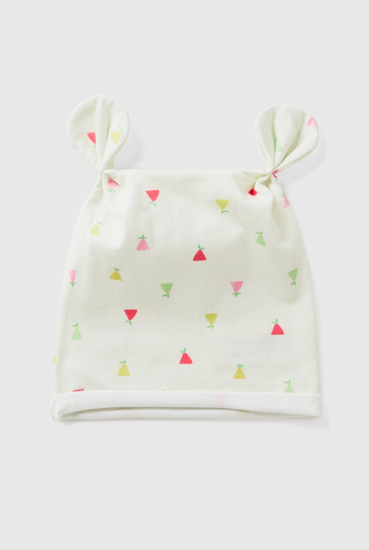 يونايتد كولورز اوف بينيتون قبعة رضع مطبوعة من القطن الخالص 100%