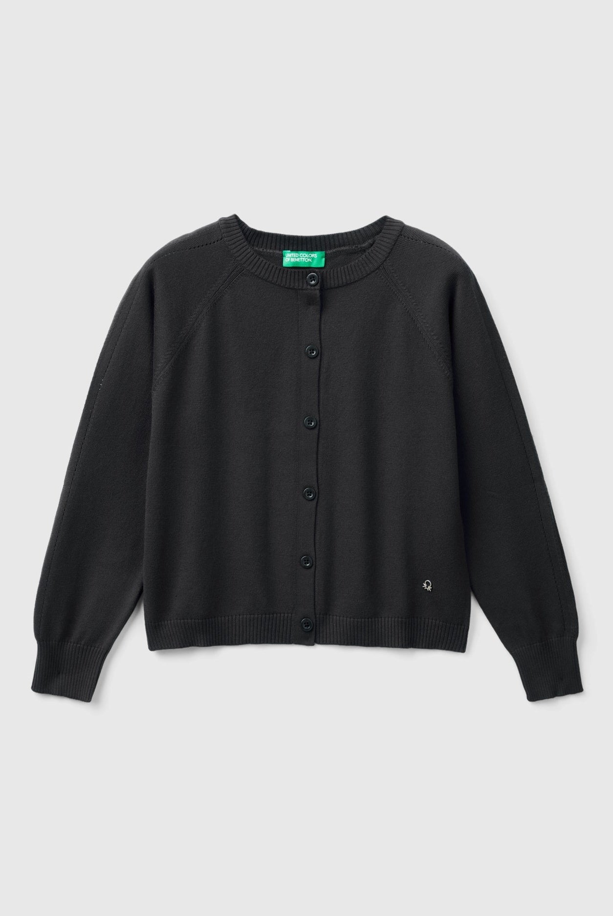 يونايتد كولورز اوف بينيتون كارديجان بناتي بأكمام طويلة وازرار اماميه