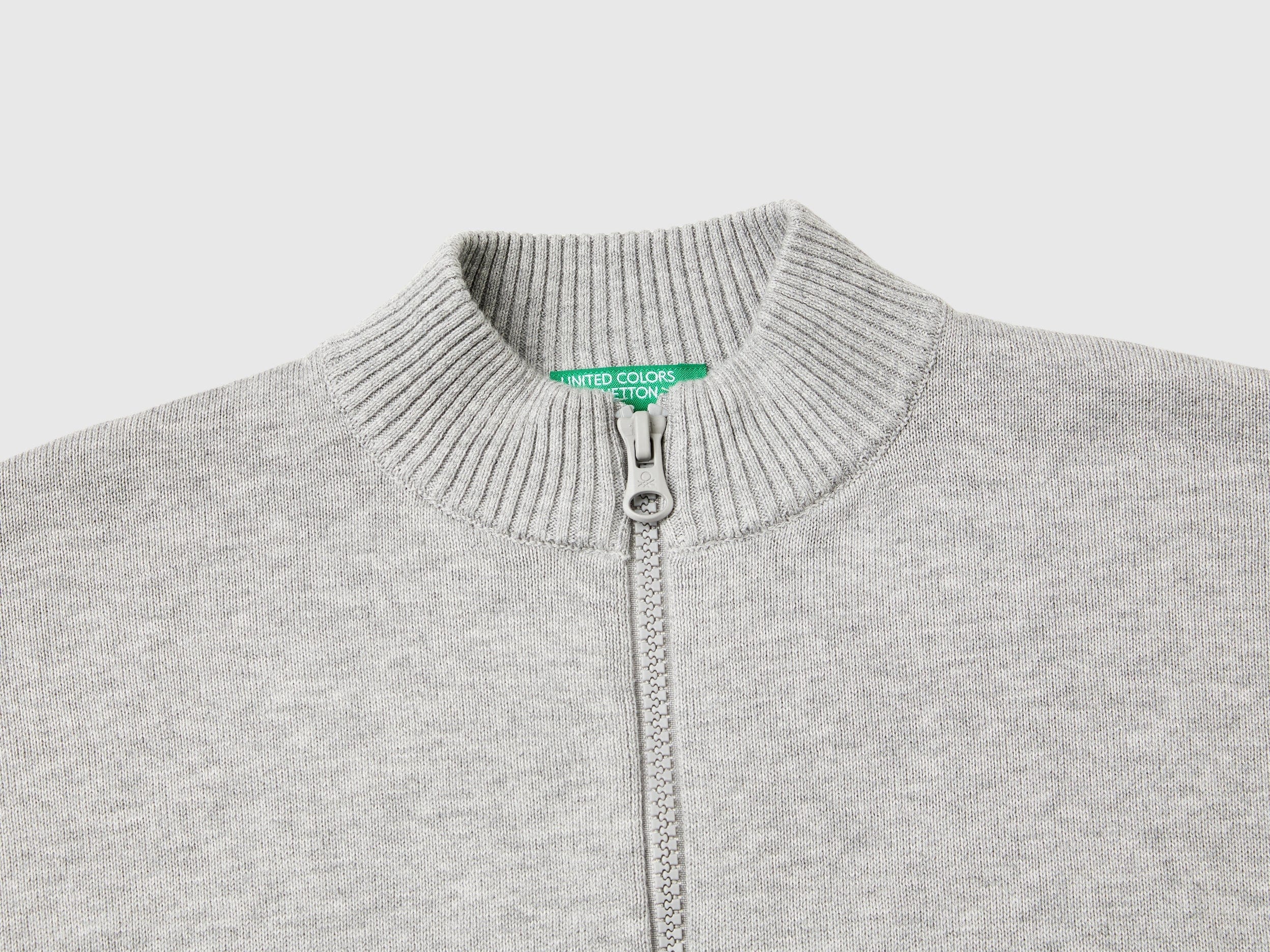 يونايتد كولورز اوف بينيتون كارديجان ولادي بسحاب وأكمام طويلة