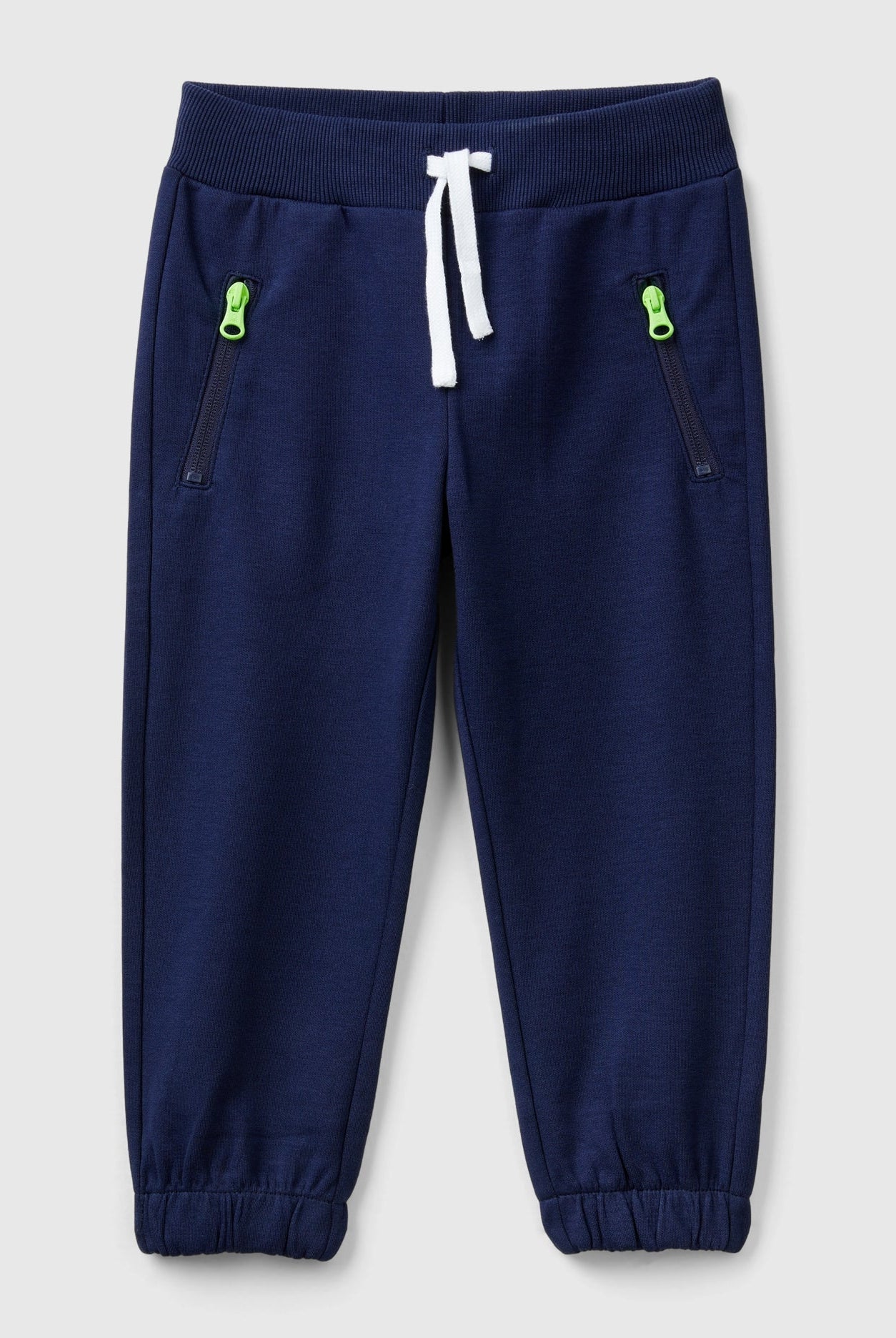 يونايتد كولورز اوف بينيتون بنطلون اولادي طويل من قطن مرن وجيوب بسحاب