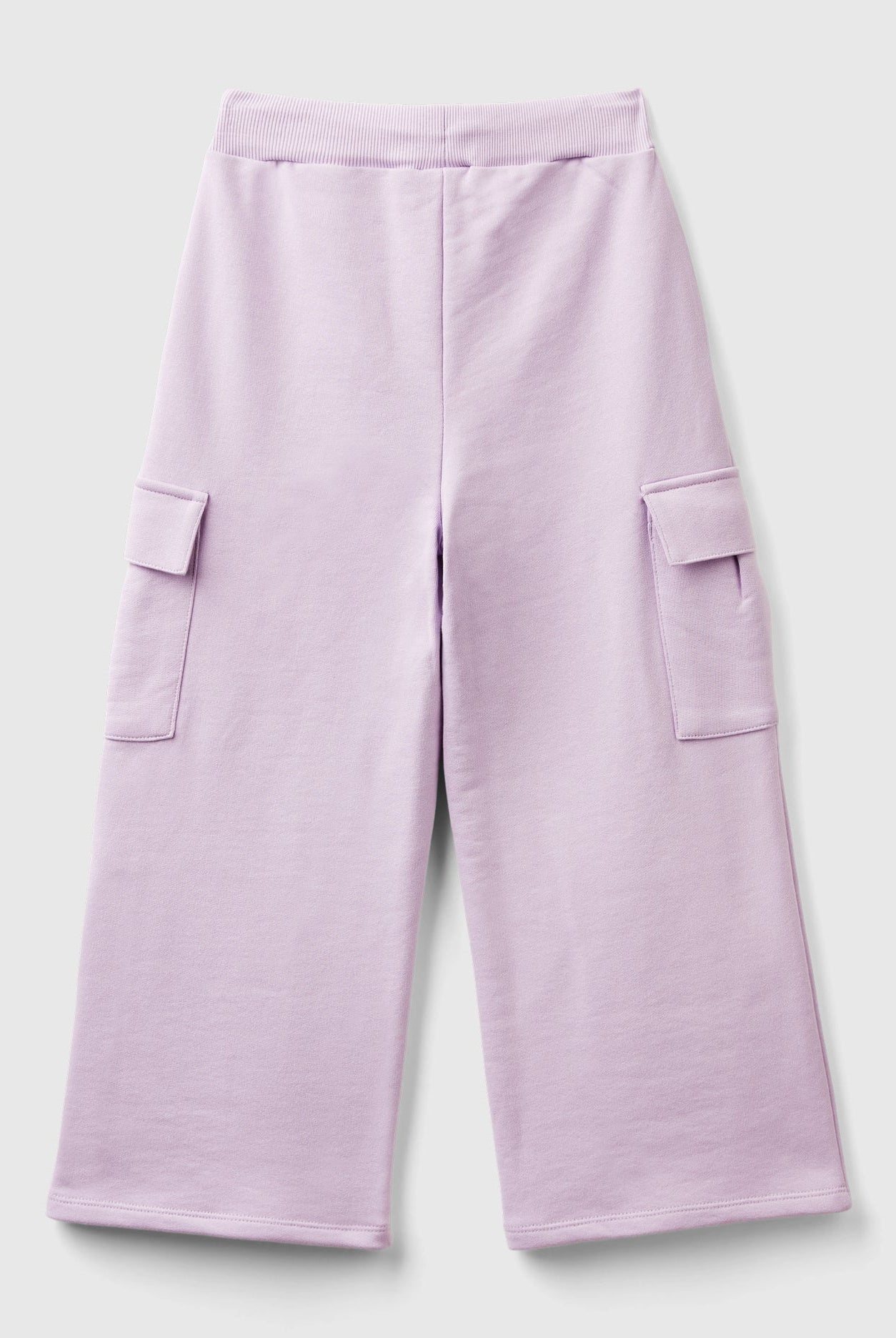 يونايتد كولورز اوف بينيتون بنطلون بناتي فضفاض مع جيوب جانبية واسعة وخصر بحبل مطاطي