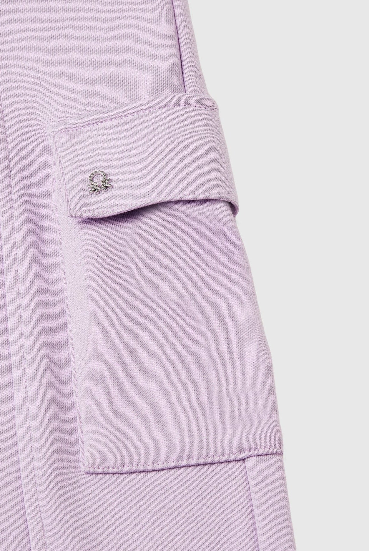 يونايتد كولورز اوف بينيتون بنطلون بناتي فضفاض مع جيوب جانبية واسعة وخصر بحبل مطاطي