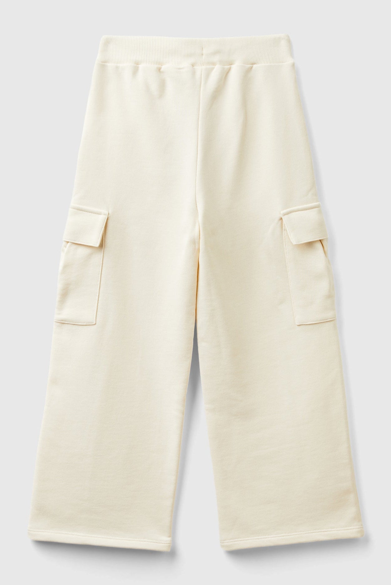 يونايتد كولورز اوف بينيتون بنطلون بناتي فضفاض مع جيوب جانبية واسعة وخصر بحبل مطاطي