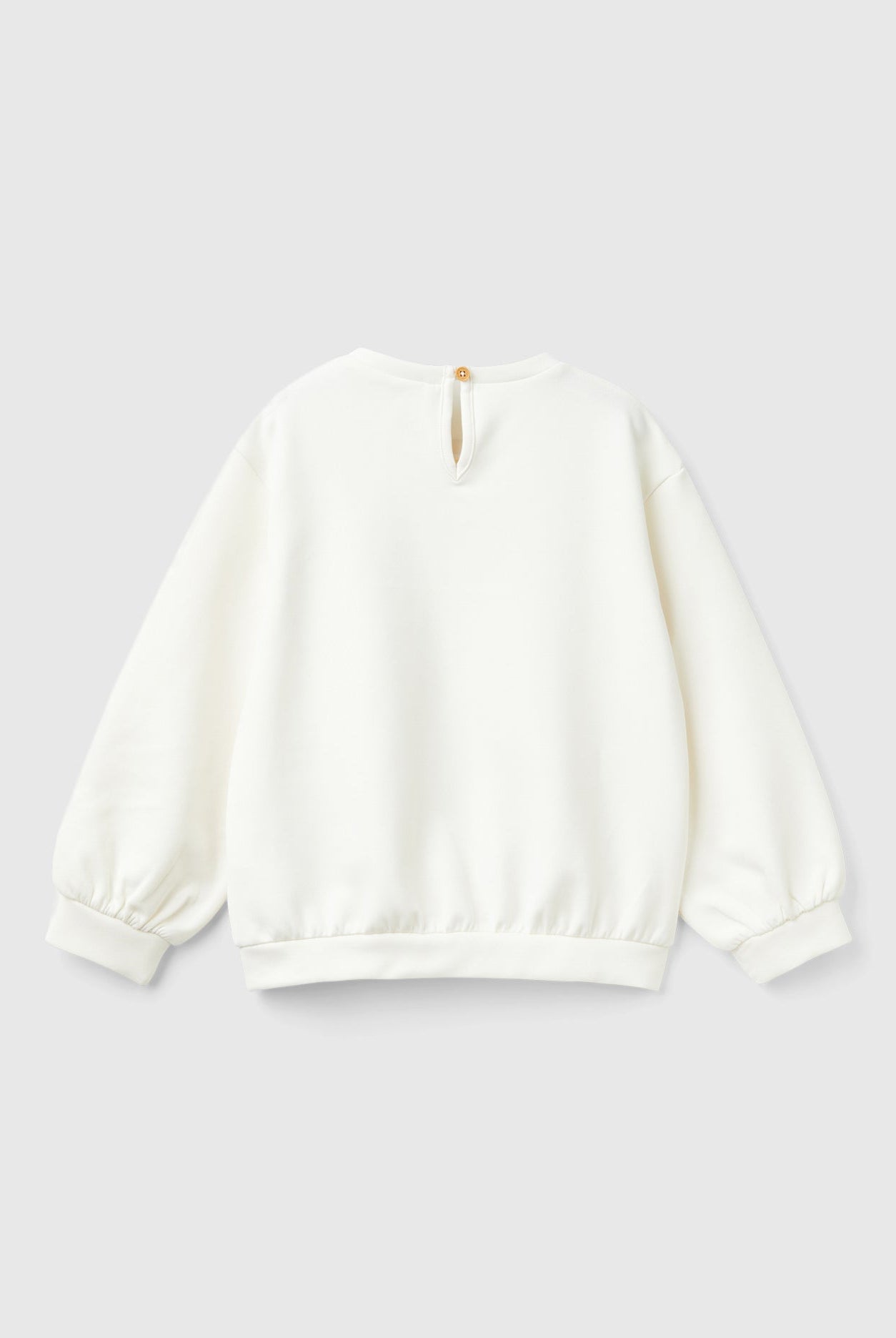 يونايتد كولورز اوف بينيتون سويت شيرت بناتي بأكمام طويلة ورسومات على الصدر