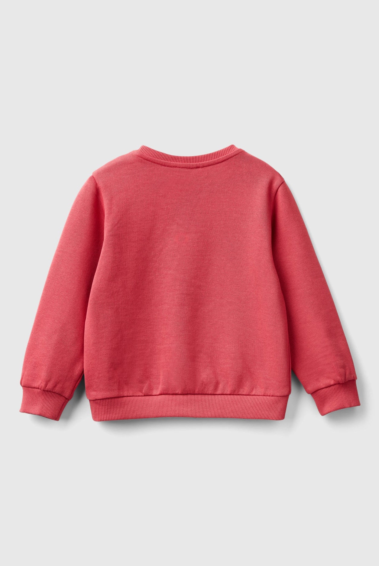 يونايتد كولورز اوف بينيتون سويت شيرت بناتي بأكمام طويلة بياقة دائرية مع تطريز مزين على الصدر