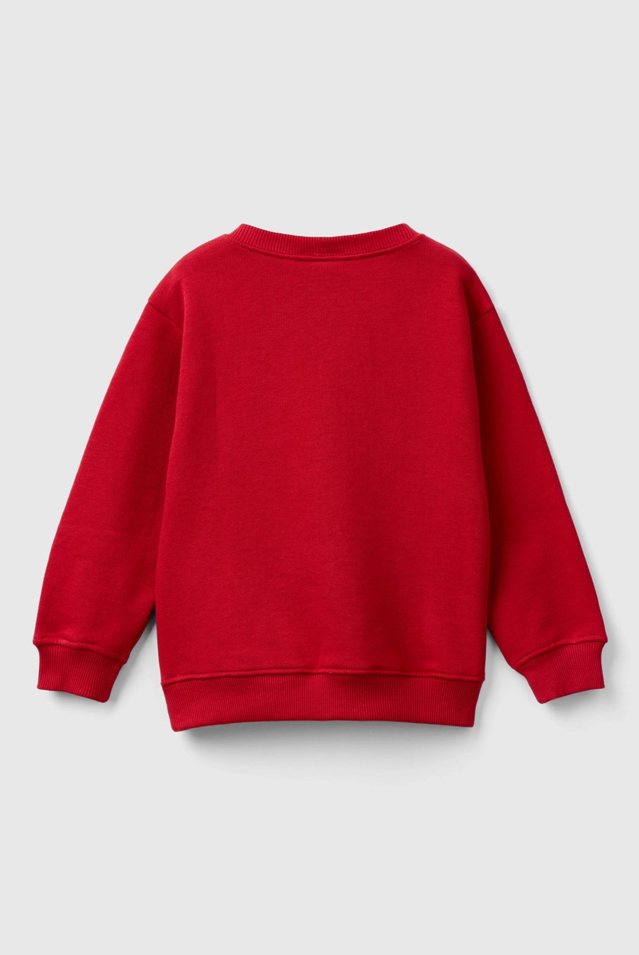 يونايتد كولورز اوف بينيتون سويت شيرت اولادي بياقة دائرية كم طويل مع شعار على الصدر