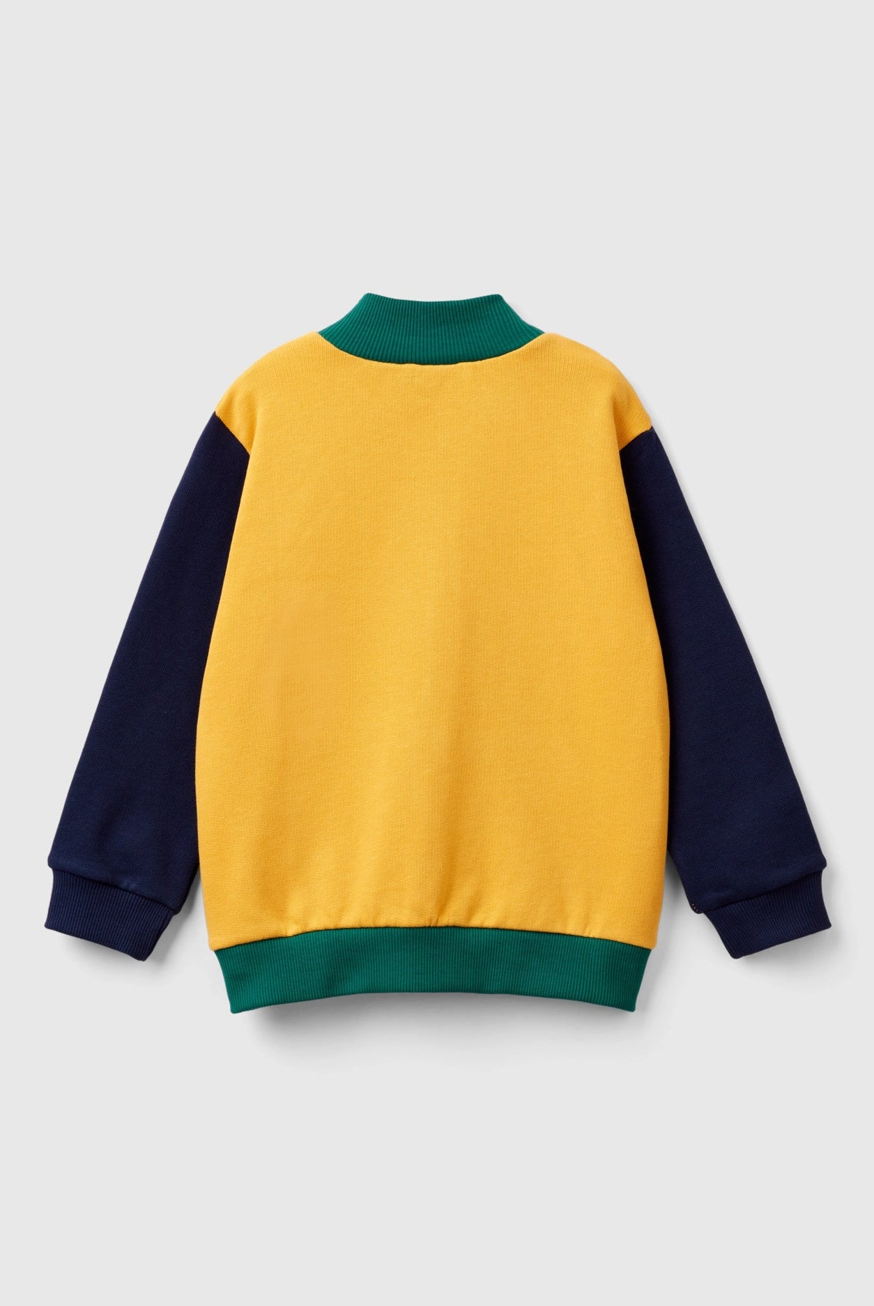 يونايتد كولورز اوف بينيتون سويت شيرت اولادي بأكمام طويلة ياقة فتحة سحاب جيوب أمامية