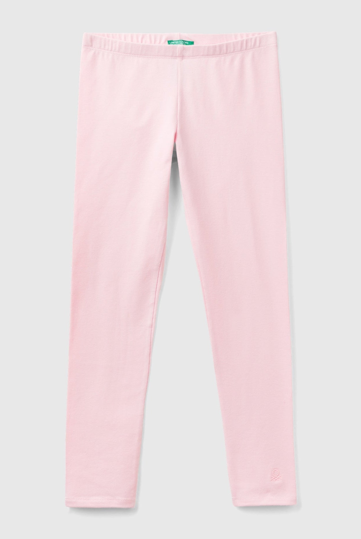 يونايتد كولورز اوف بينيتون بنطلون ليقنز بناتي قطن مرن مع شعار مطرز
