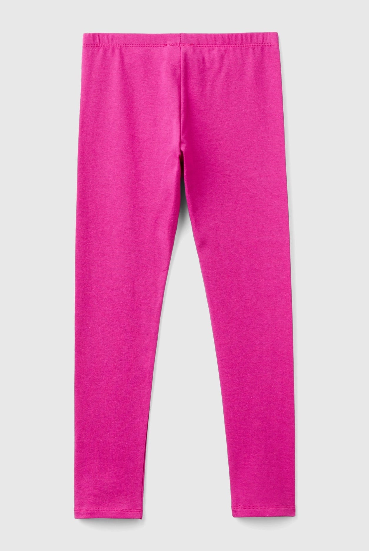 يونايتد كولورز اوف بينيتون بنطلون ليقنز بناتي قطن مرن مع شعار مطرز