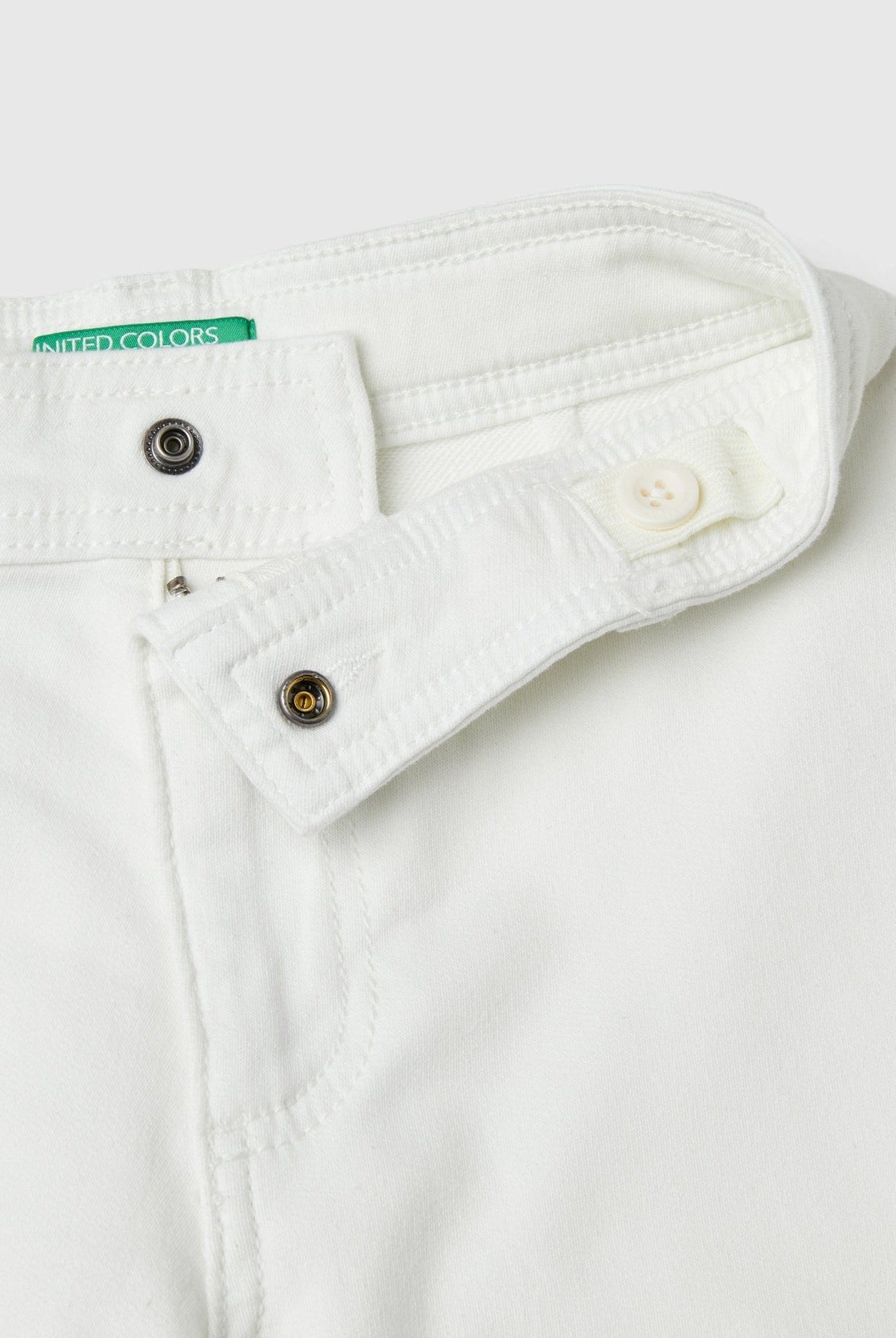 يونايتد كولورز اوف بينيتون بنطلون بناتي طويل ساق واسعة مع جيوب أمامية