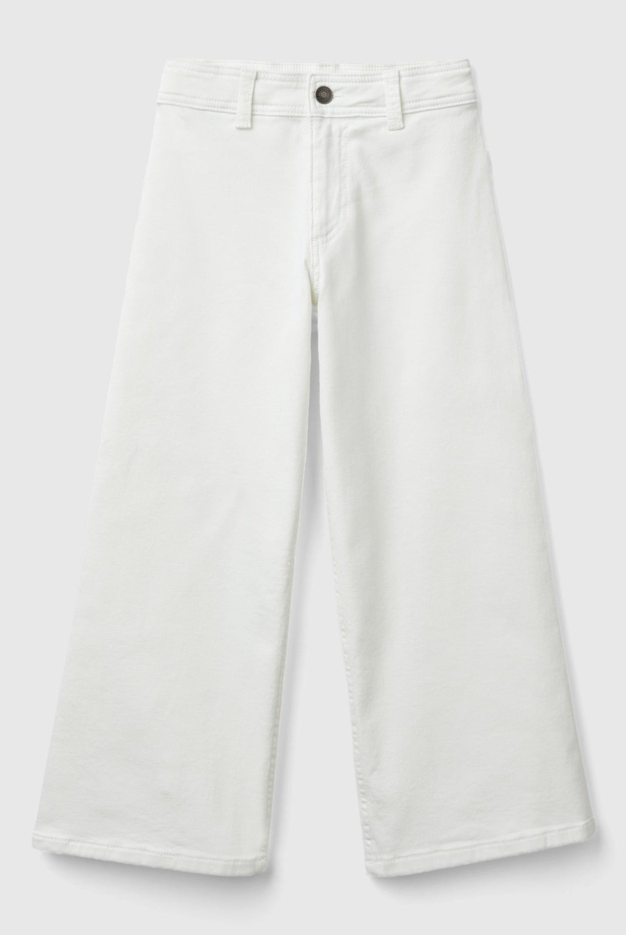 يونايتد كولورز اوف بينيتون بنطلون بناتي طويل ساق واسعة مع جيوب أمامية