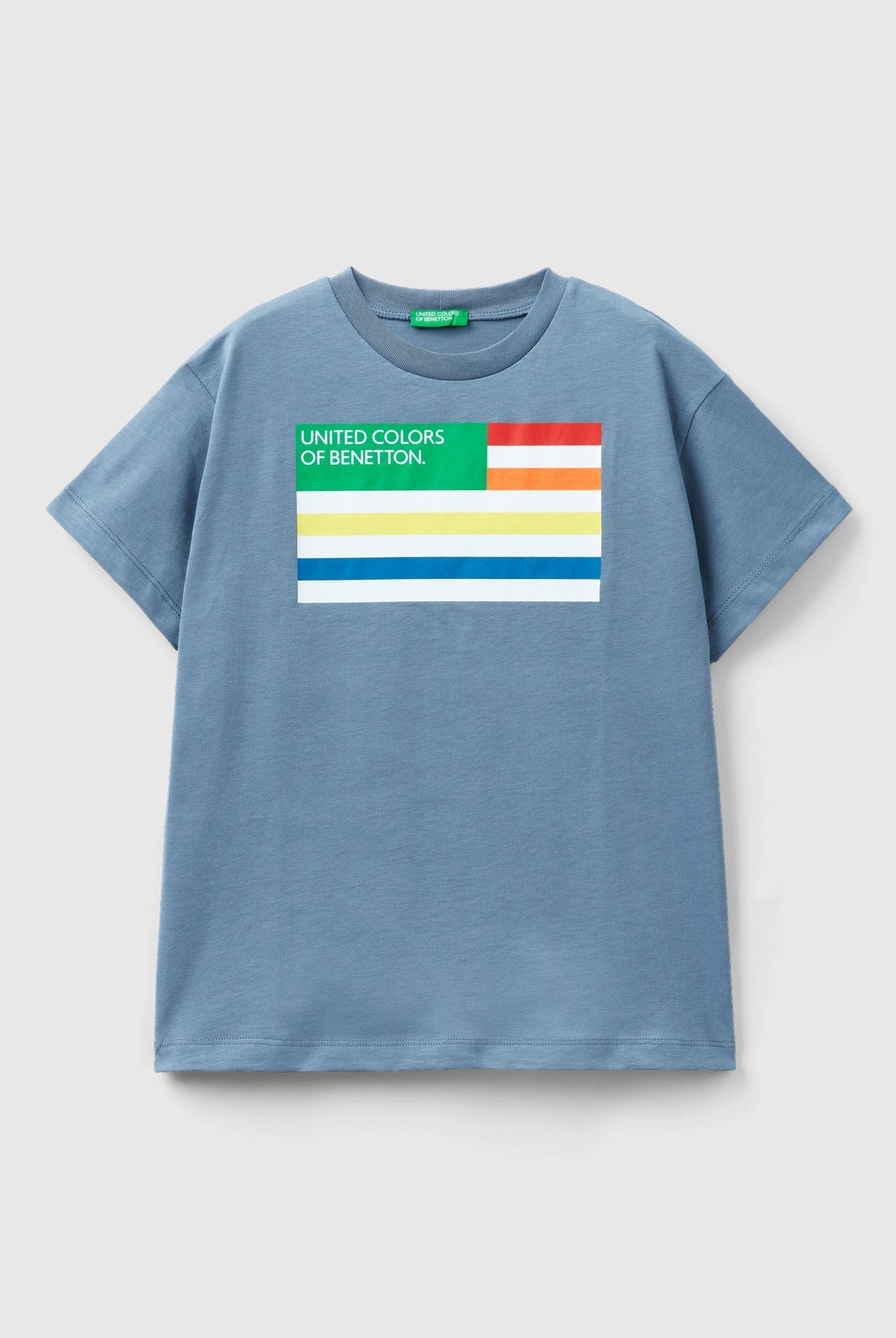 يونايتد كولورز اوف بينيتون تي شيرت من القطن العضوي بنسبة 100% أطفالي