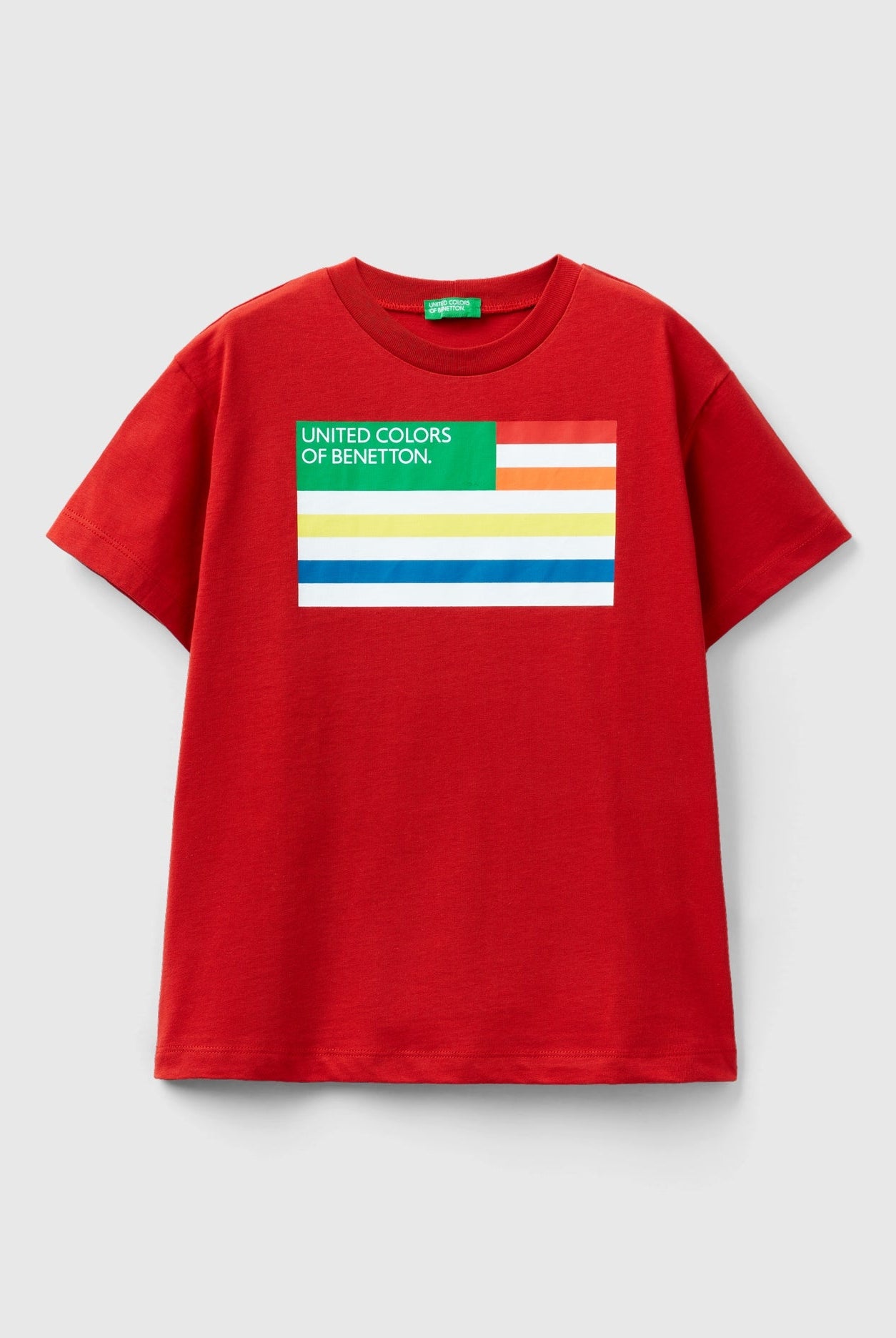 يونايتد كولورز اوف بينيتون تي شيرت من القطن العضوي بنسبة 100% أطفالي
