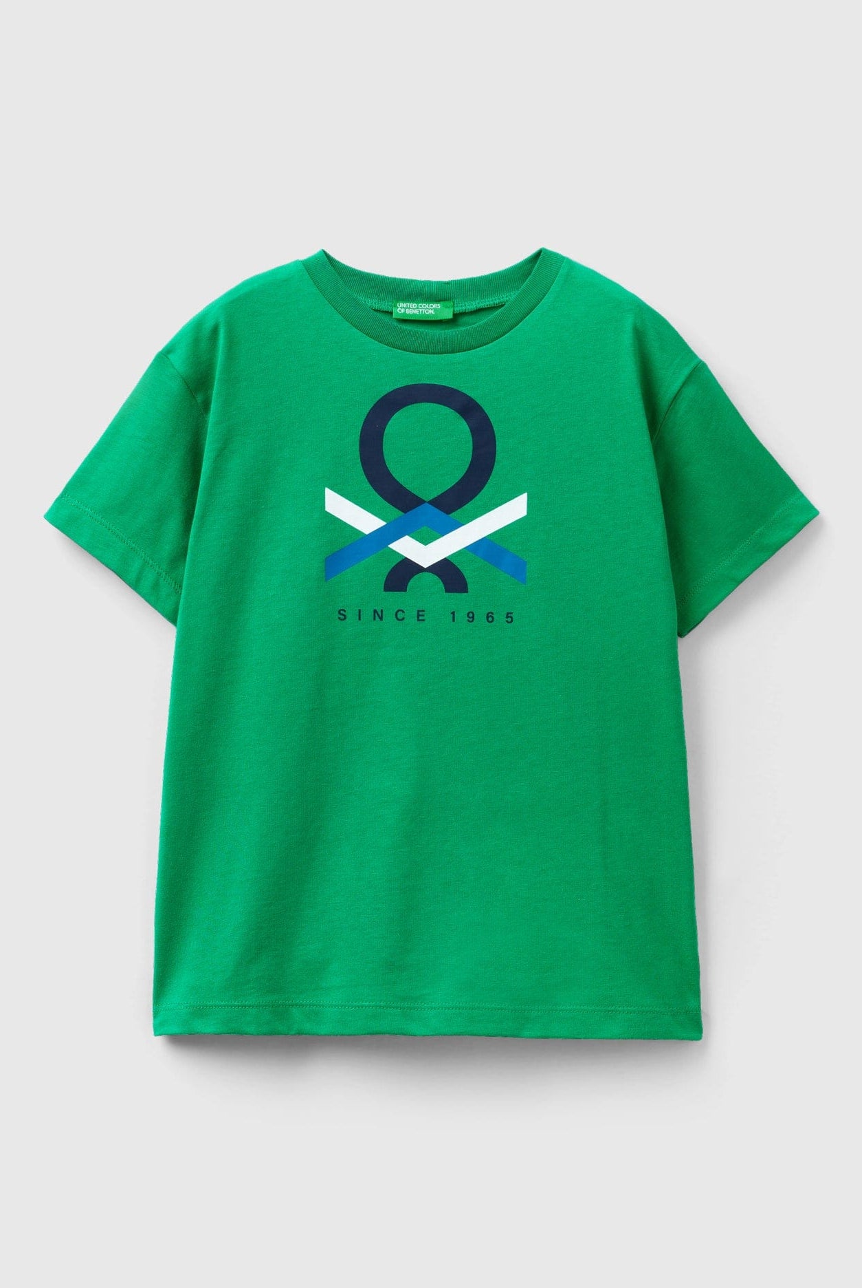 يونايتد كولورز اوف بينيتون تي شيرت من القطن العضوي بنسبة 100% أطفالي