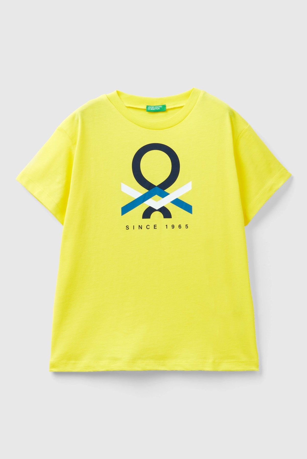 يونايتد كولورز اوف بينيتون تي شيرت من القطن العضوي بنسبة 100% أطفالي