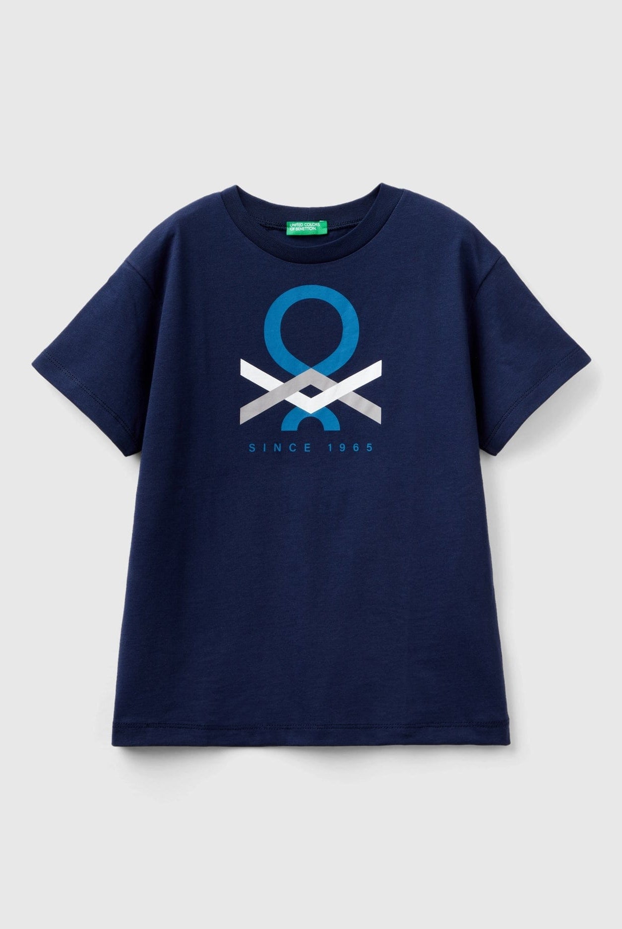 يونايتد كولورز اوف بينيتون تي شيرت من القطن العضوي بنسبة 100% أطفالي