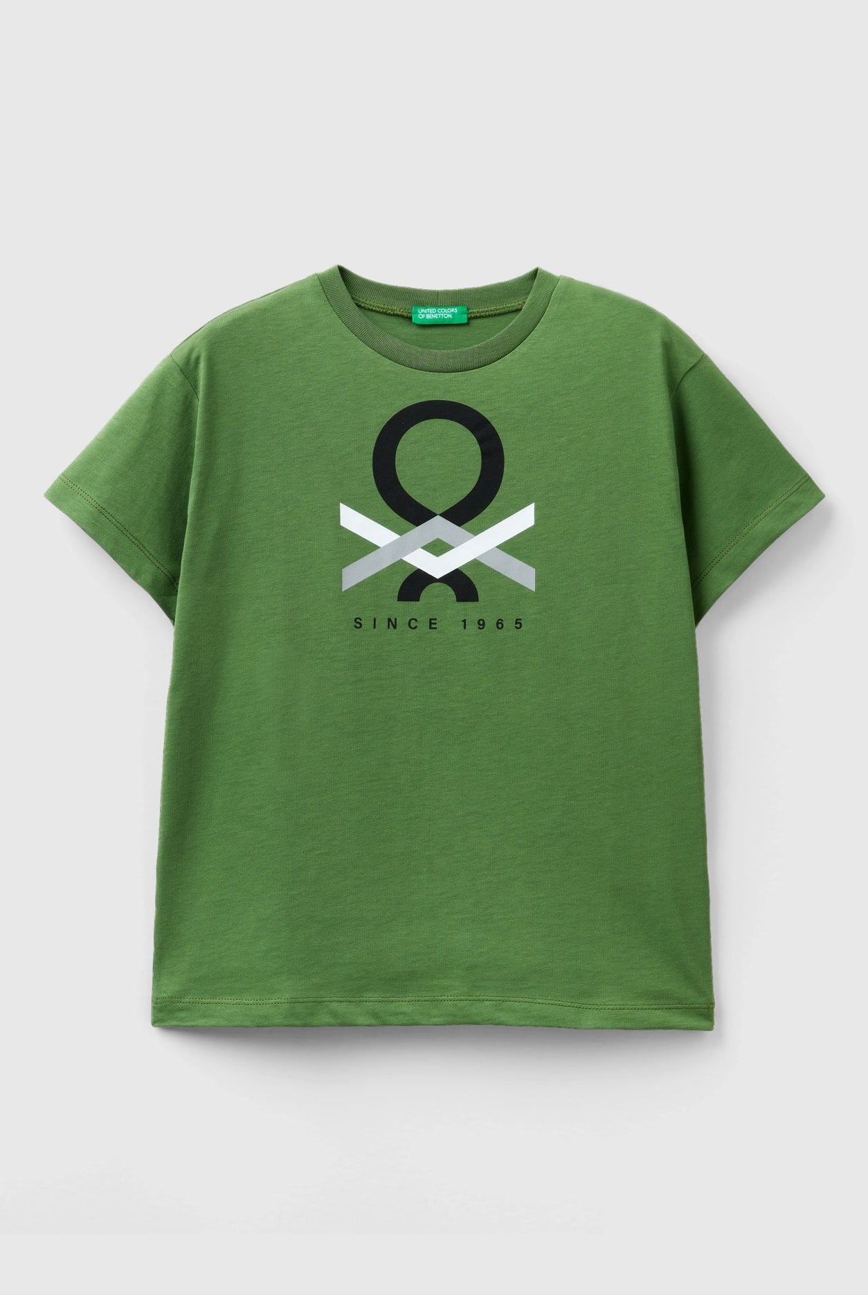 يونايتد كولورز اوف بينيتون تي شيرت من القطن العضوي بنسبة 100% أطفالي