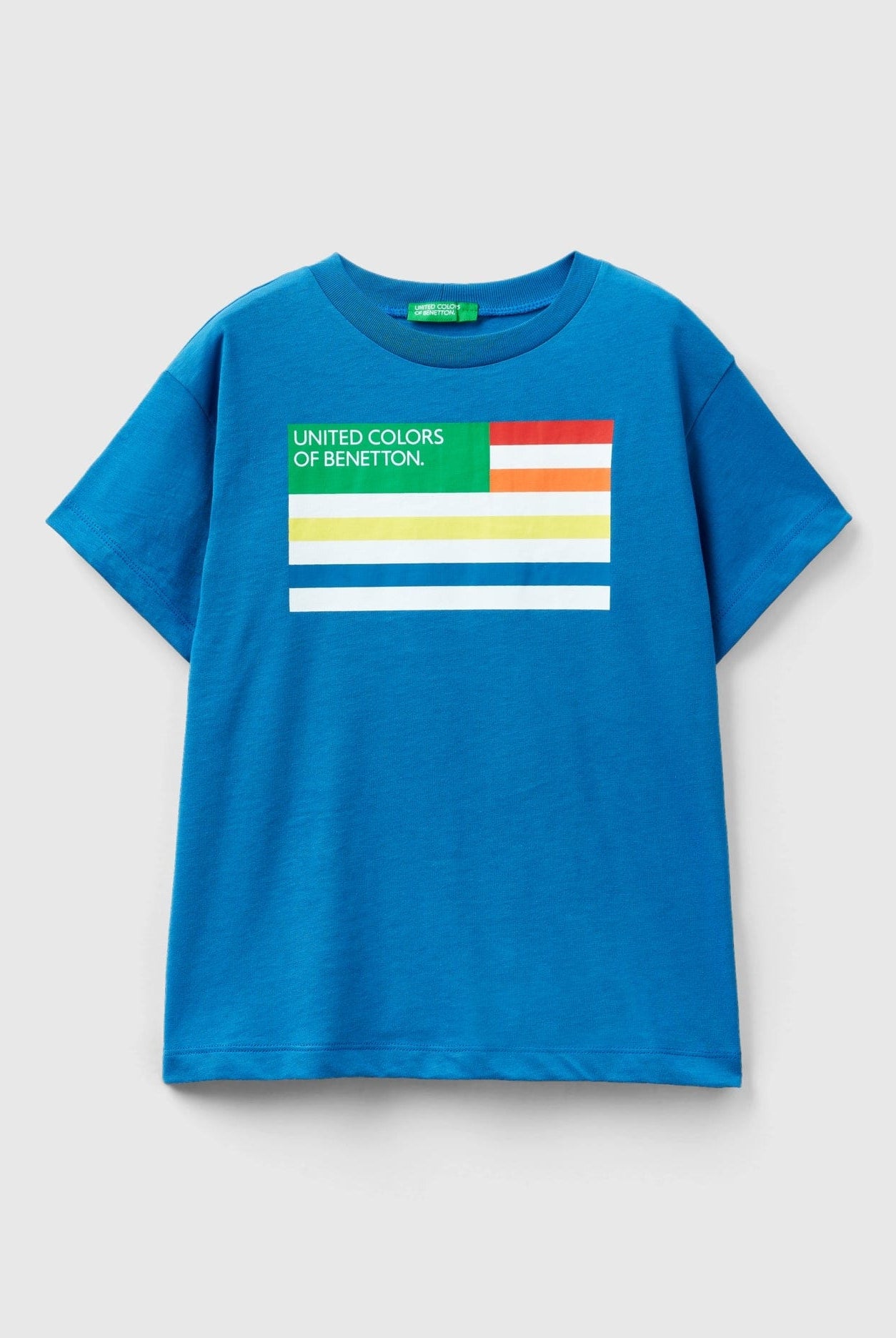 يونايتد كولورز اوف بينيتون تي شيرت من القطن العضوي بنسبة 100% أطفالي
