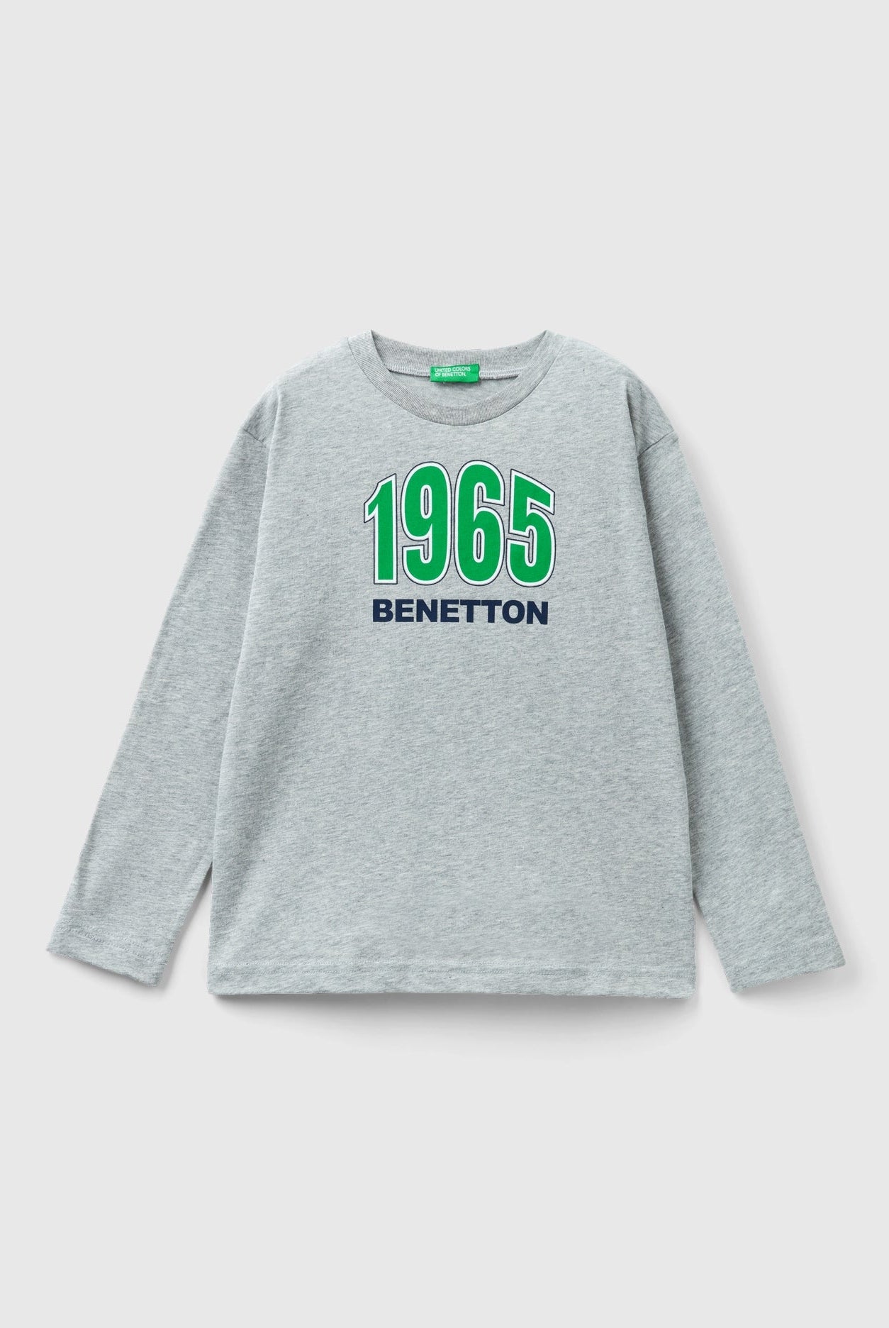 يونايتد كولورز اوف بينيتون تيشيرت قطن عضوي بأكمام طويلة أطفالي