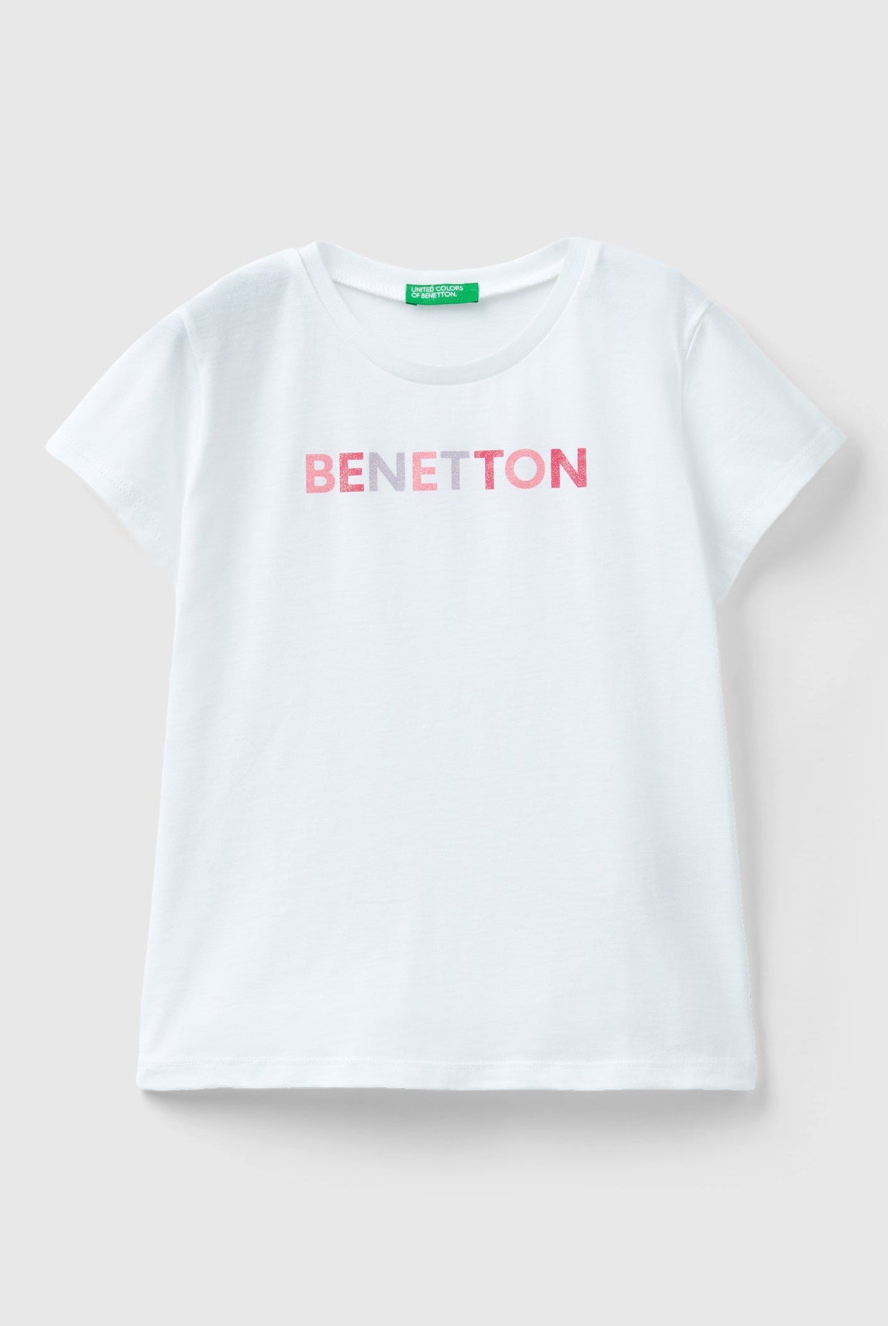 يونايتد كولورز اوف بينيتون تيشيرت قطن مزين بلوجو لامع أطفالي