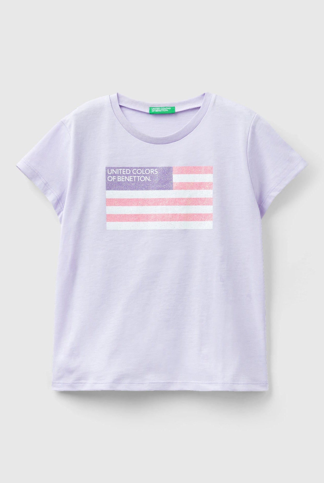 يونايتد كولورز اوف بينيتون تيشيرت قطن مزين بلوجو لامع أطفالي