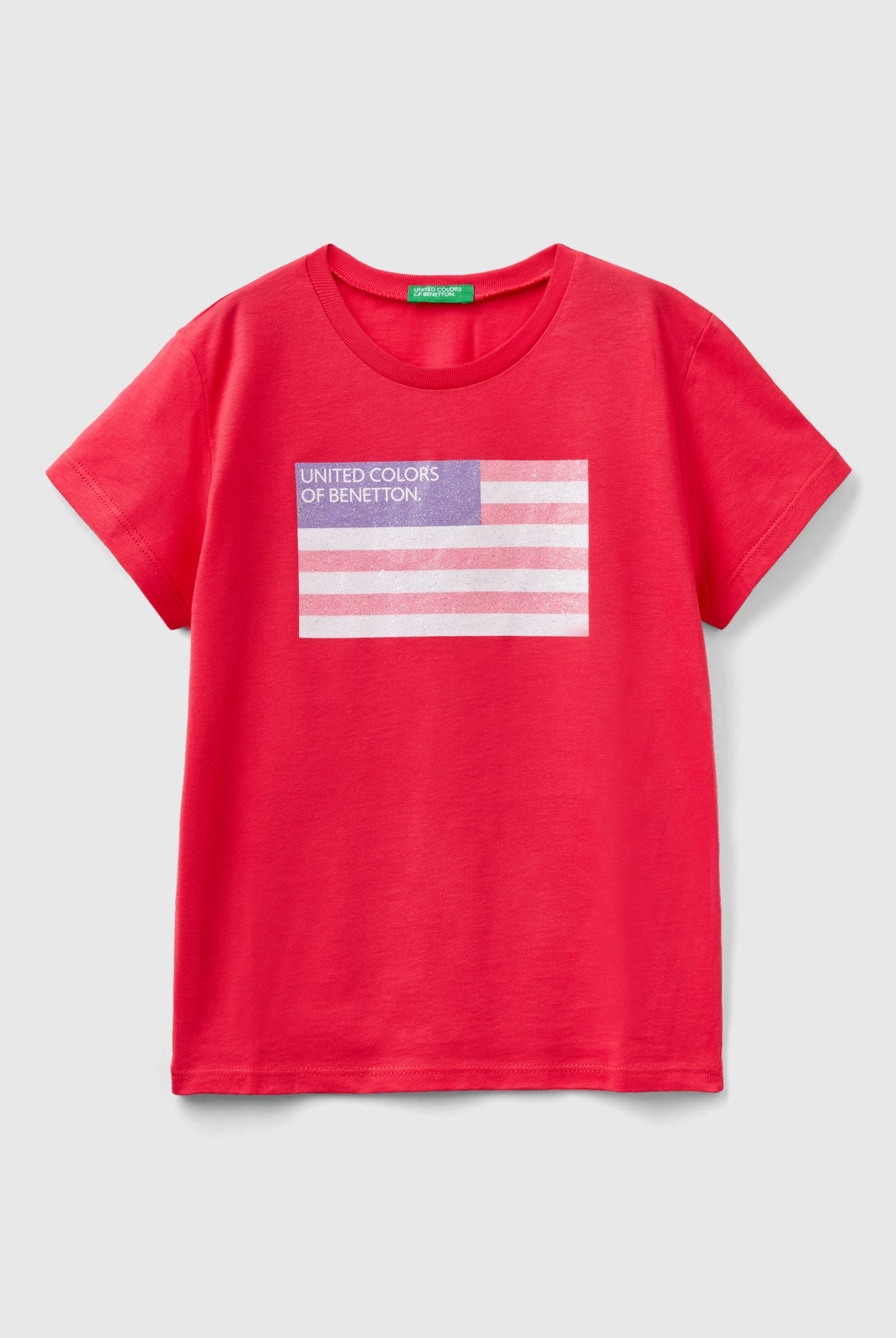 يونايتد كولورز اوف بينيتون تيشيرت قطن مزين بلوجو لامع أطفالي