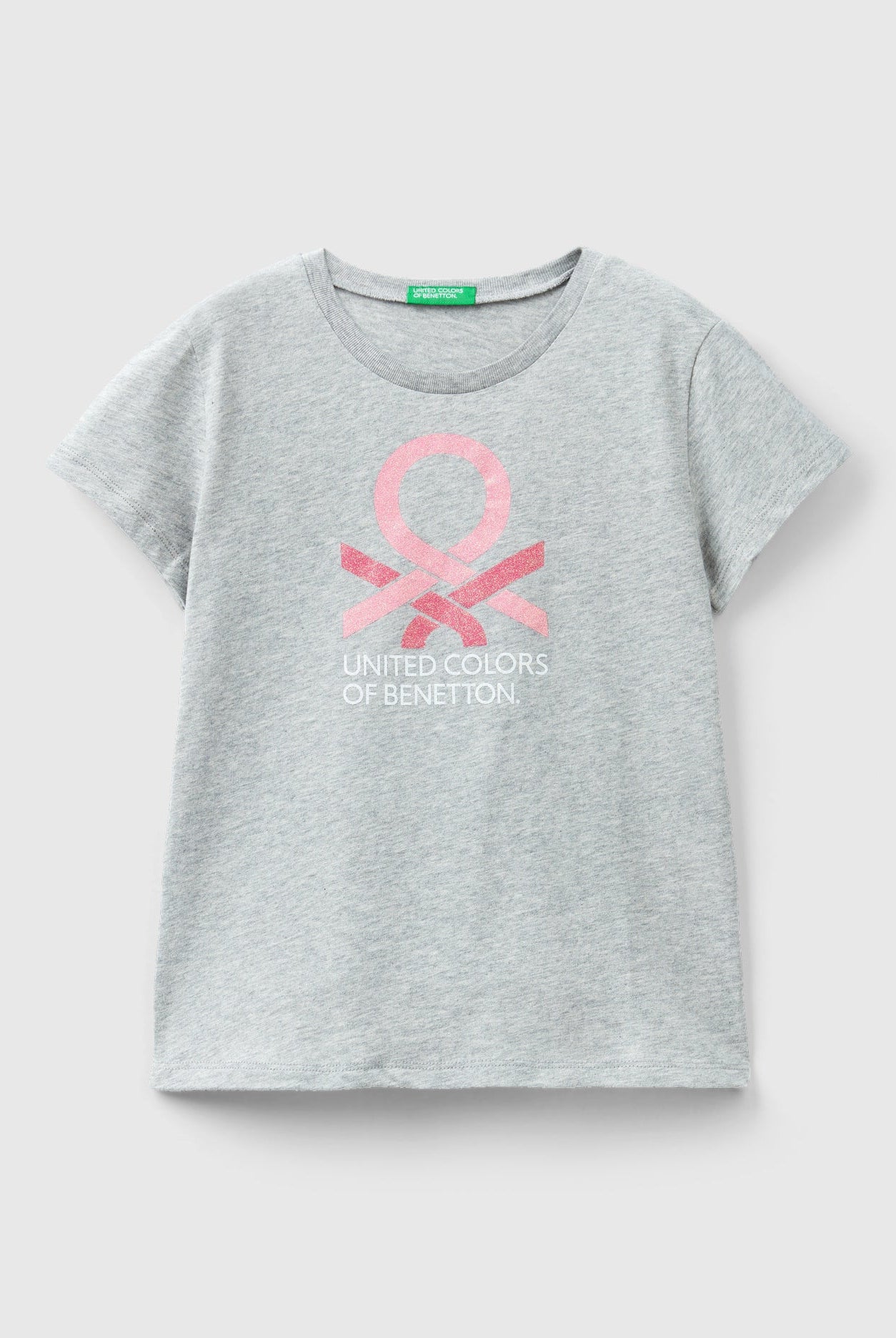 يونايتد كولورز اوف بينيتون تيشيرت قطن مزين بلوجو لامع أطفالي