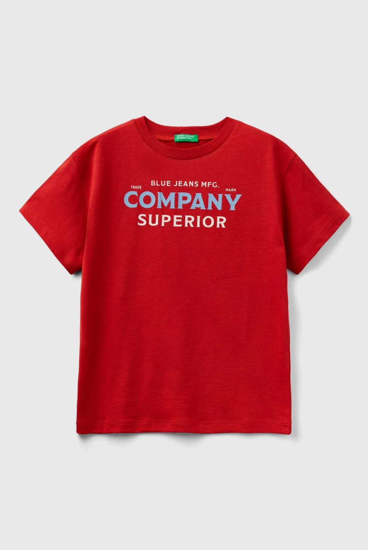 يونايتد كولورز اوف بينيتون تيشيرت قطن عضوي بأكمام قصيرة أطفالي