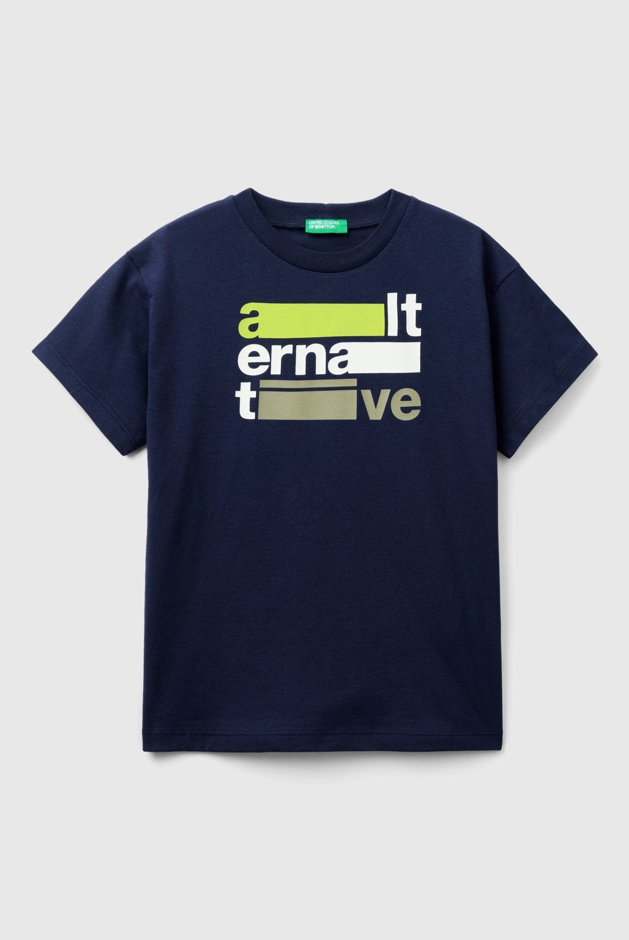 يونايتد كولورز اوف بينيتون تيشيرت قطن عضوي بأكمام قصيرة أطفالي