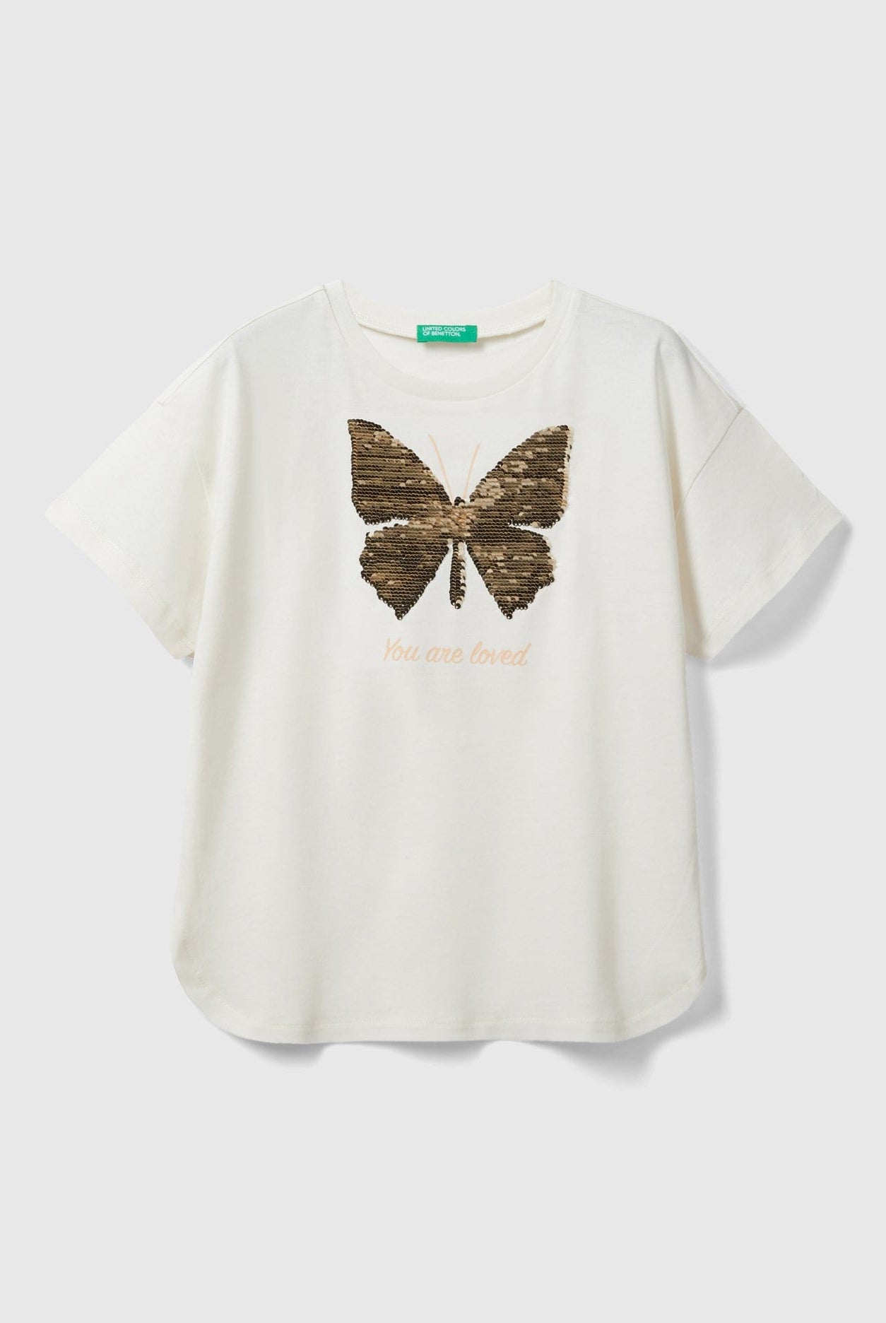 يونايتد كولورز اوف بينيتون تي شيرت بترتر بناتي نص كم