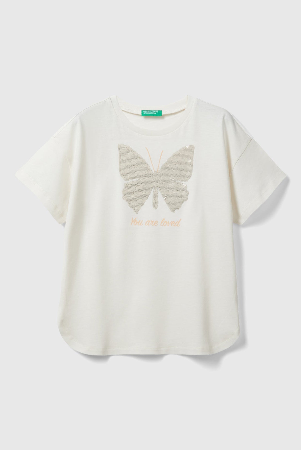 يونايتد كولورز اوف بينيتون تي شيرت بترتر بناتي نص كم