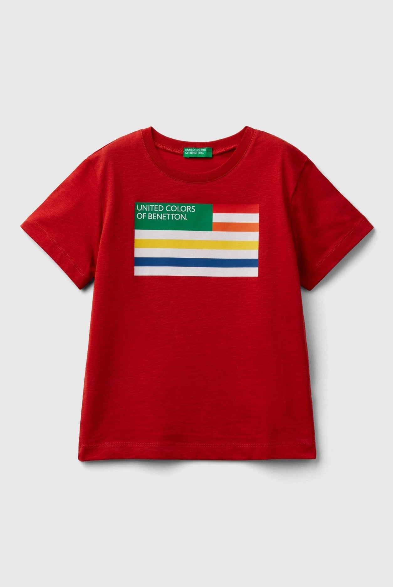 يونايتد كولورز اوف بينيتون تيشيرت بطباعة من القطن العضوي 100% أطفالي