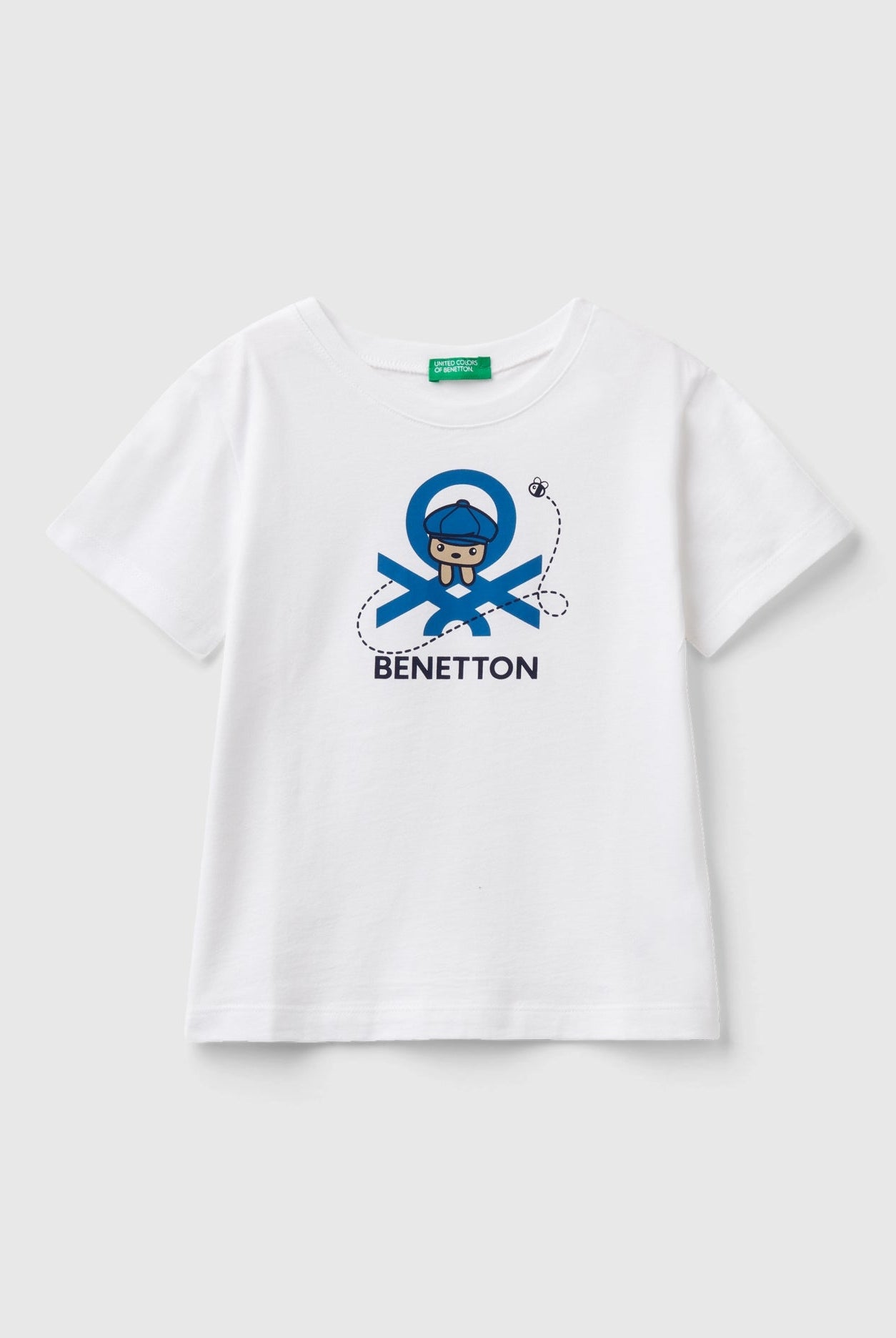 يونايتد كولورز اوف بينيتون تيشيرت بطباعة من القطن العضوي 100% أطفالي