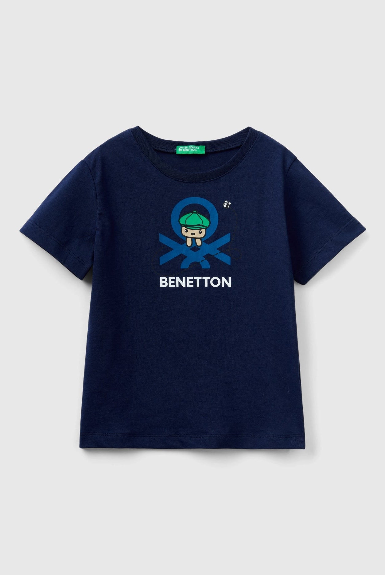 يونايتد كولورز اوف بينيتون تيشيرت بطباعة من القطن العضوي 100% أطفالي