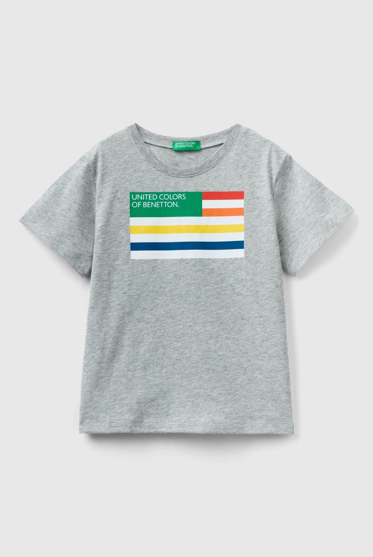 يونايتد كولورز اوف بينيتون تيشيرت بطباعة من القطن العضوي 100% أطفالي