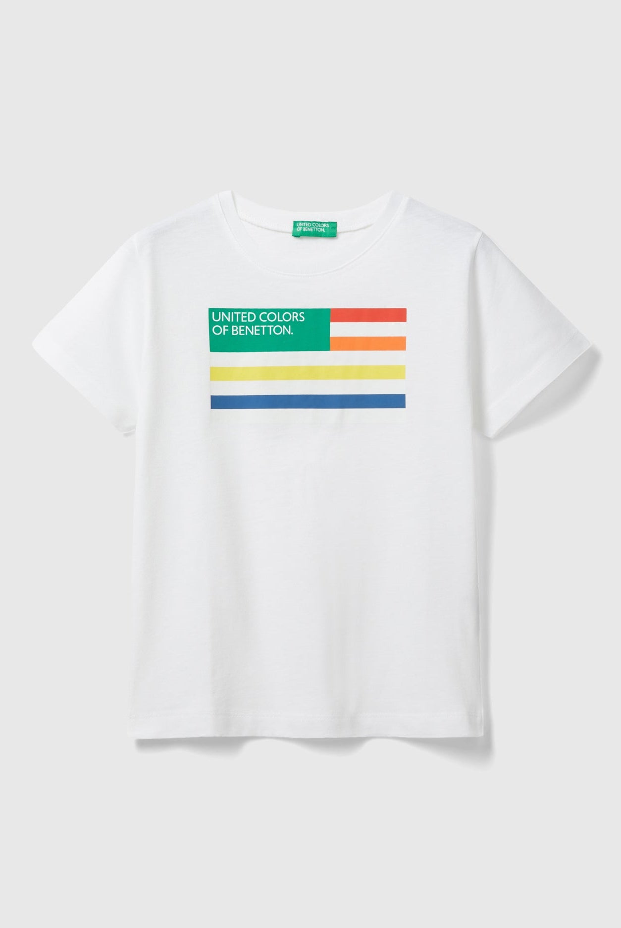 يونايتد كولورز اوف بينيتون تيشيرت بطباعة من القطن العضوي 100% أطفالي