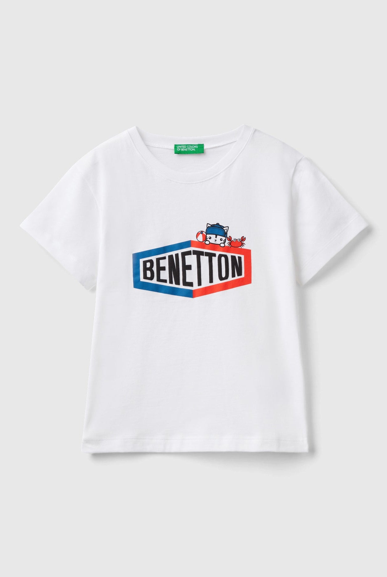 يونايتد كولورز اوف بينيتون تيشيرت أطفالي صيفي بشعار بينيتون