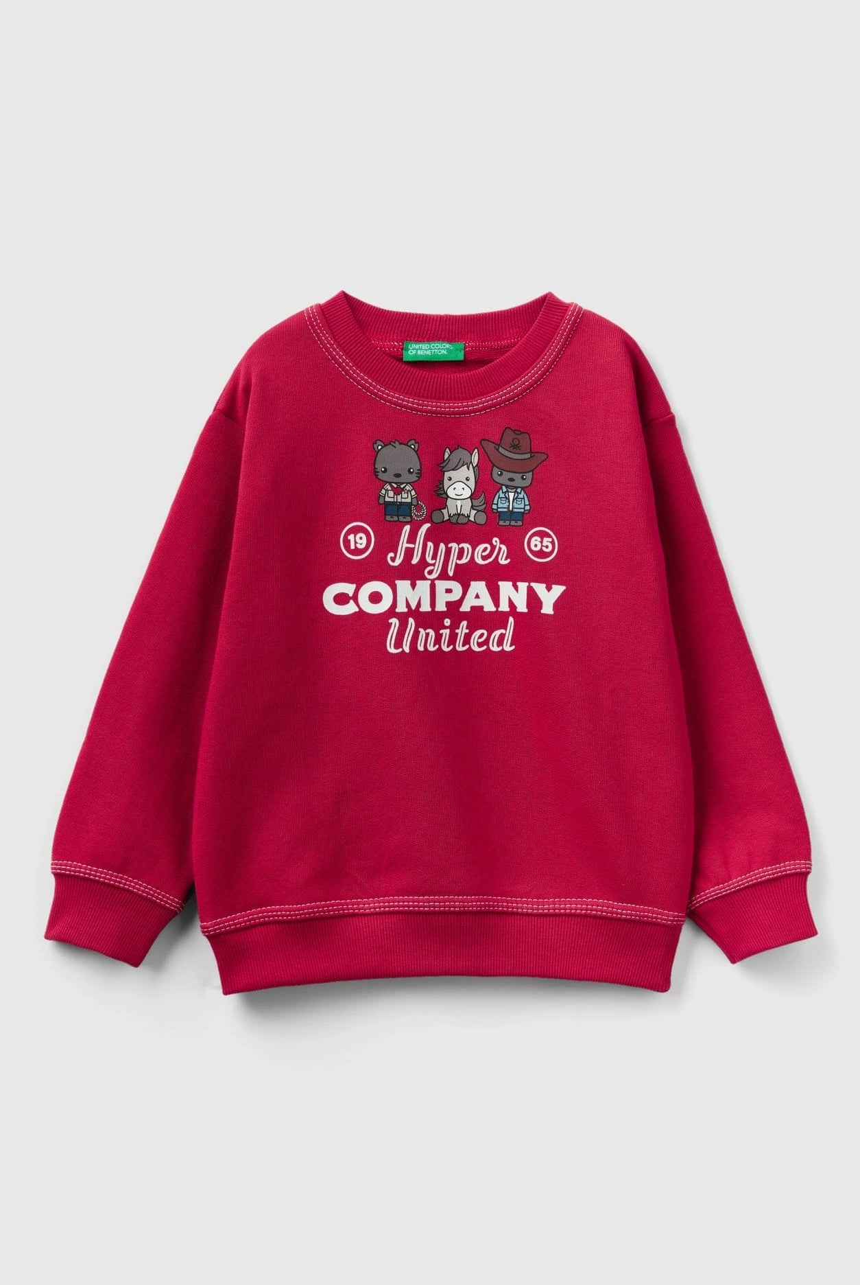 يونايتد كولورز اوف بينيتون سويت شيرت اطفالي بطباعة عالصدر