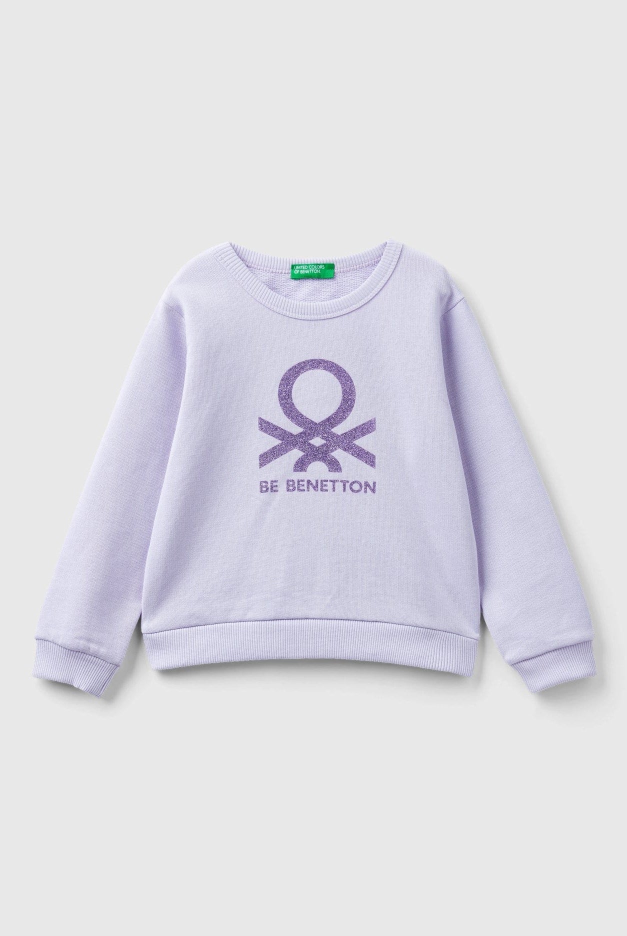 يونايتد كولورز اوف بينيتون سويت شيرت قطن عضوي 100% بشعار بناتي